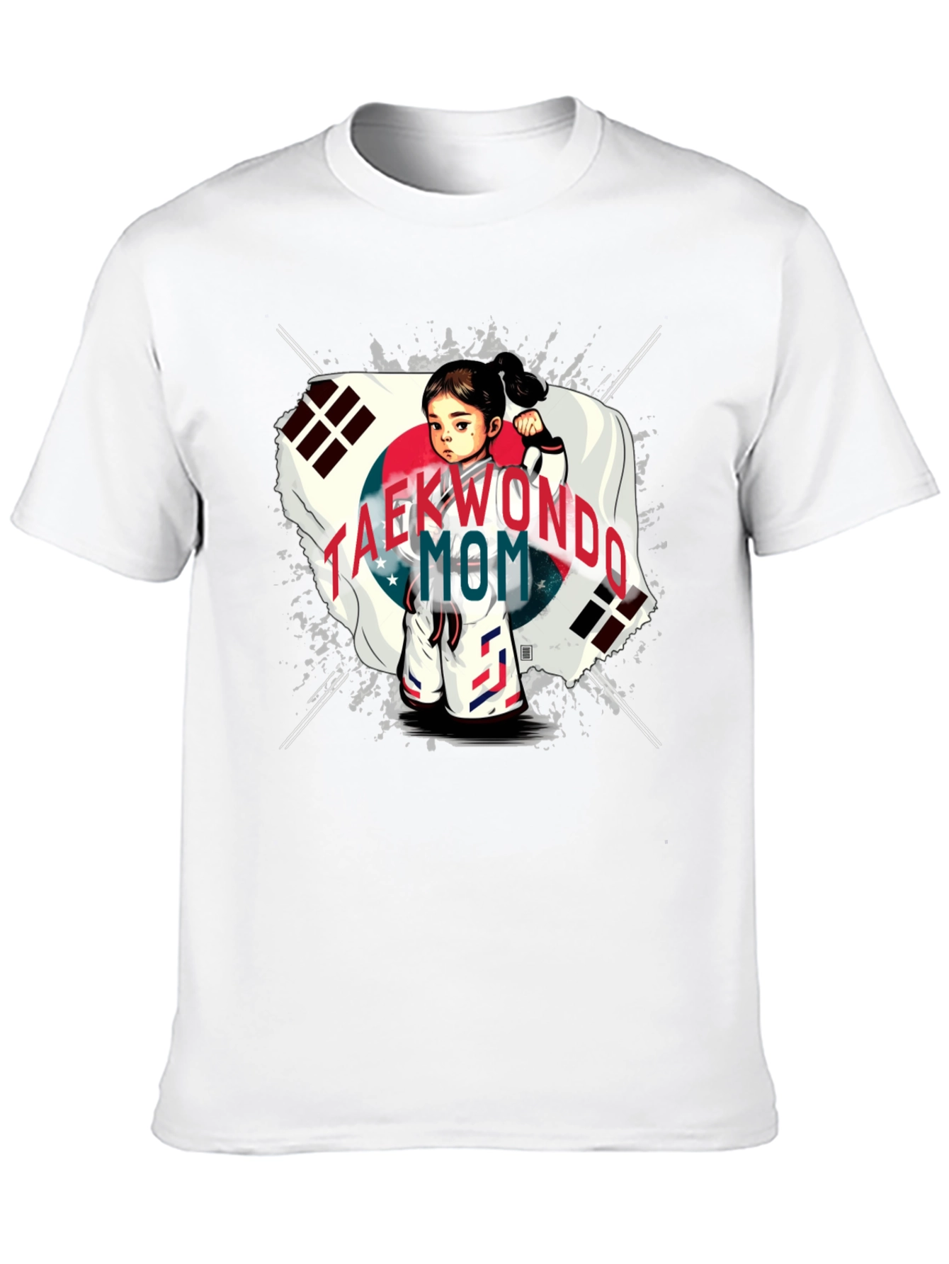 Black Taekwondo Mom Graphic Tee - Martial Arts Love! view 10