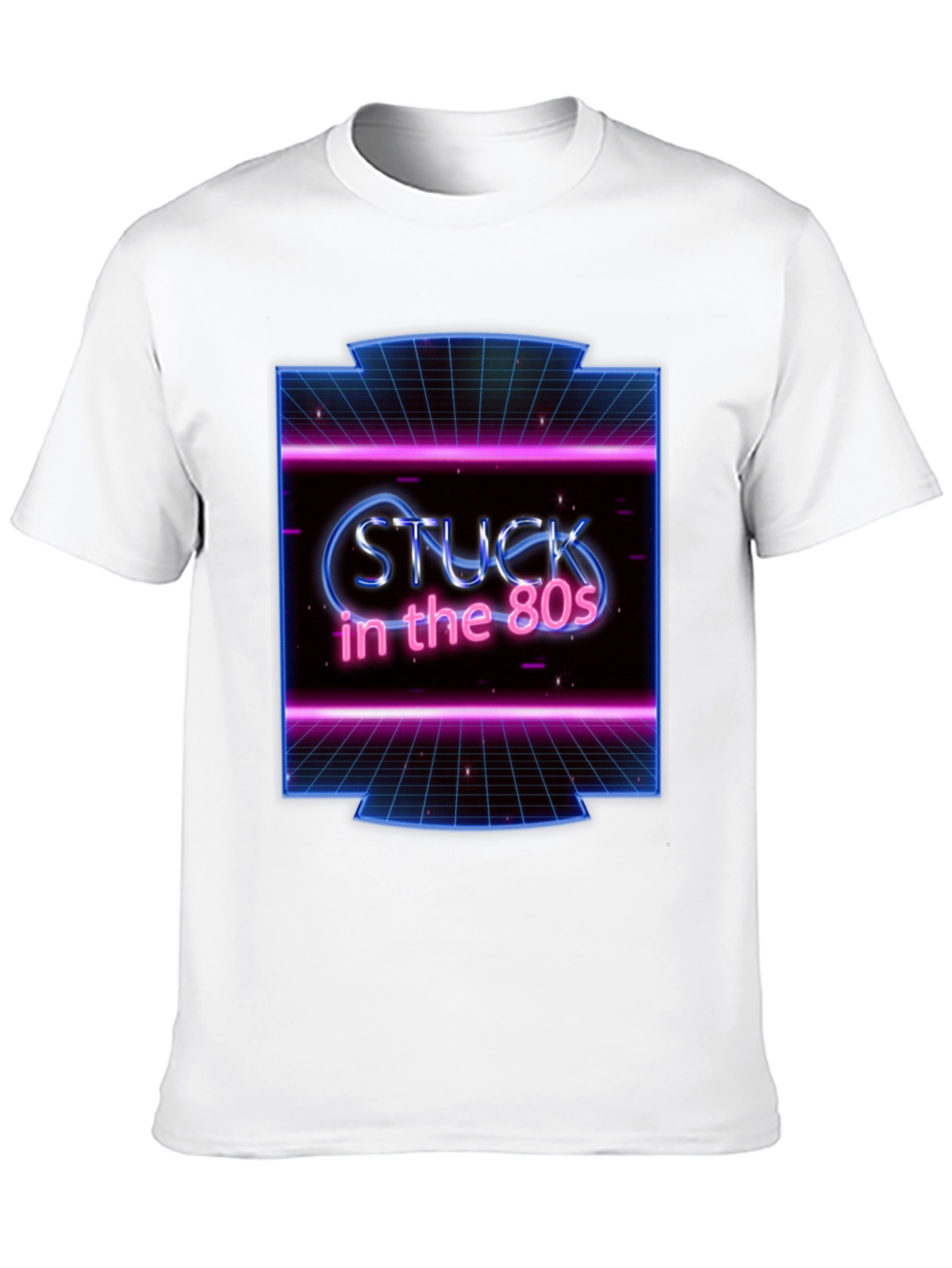 Black Retro 'Stuck in the 80s' Graphic Tee view 10