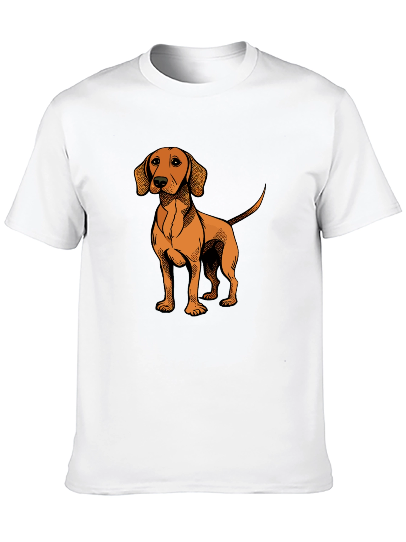 Black Dog Graphic T-Shirt - Men's Black Cotton Tee view 10