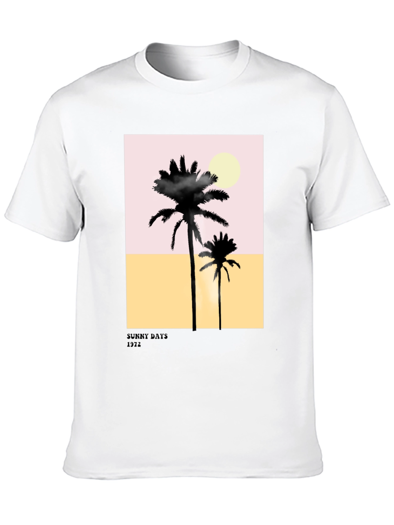 Black Sunny Days Palm Tree Graphic T-Shirt view 10