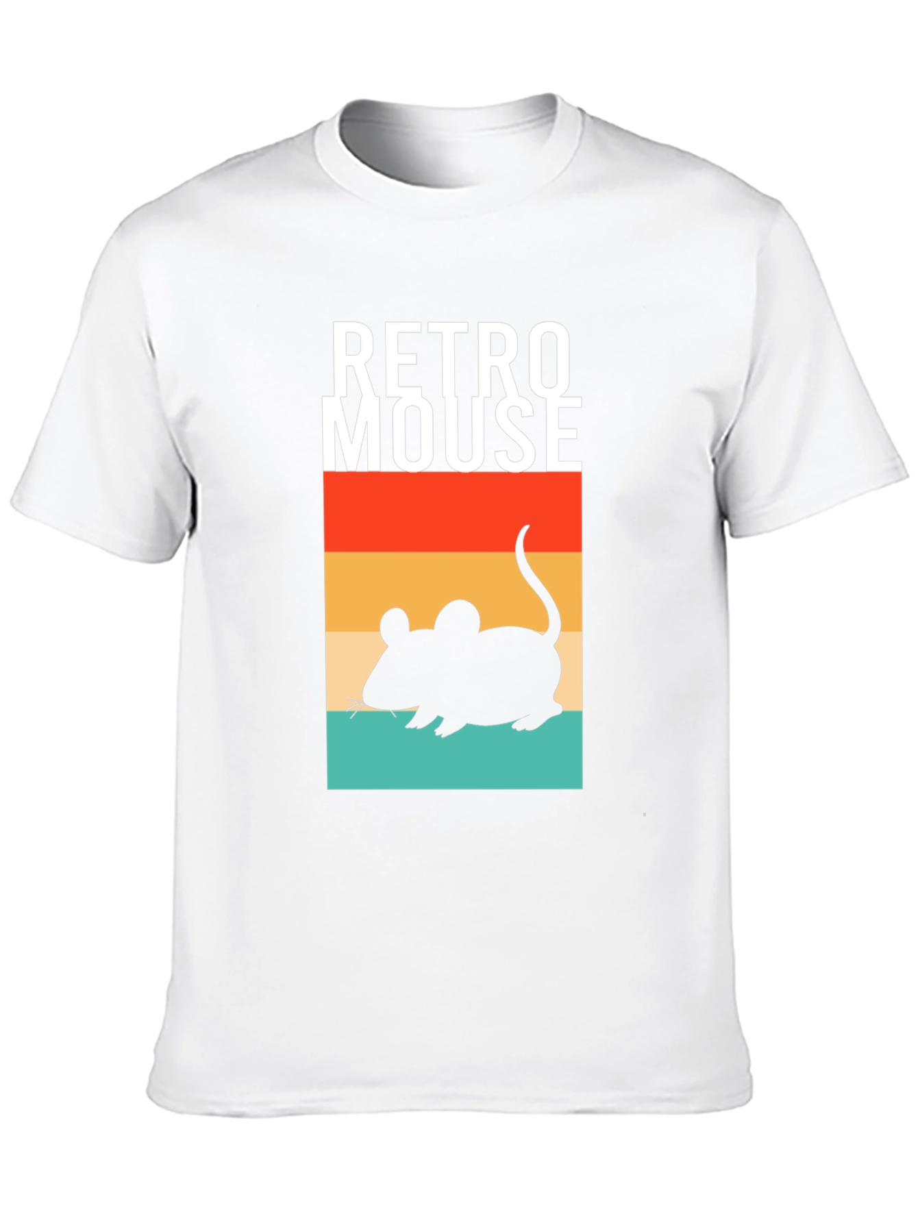 Black Retro Mouse Graphic T-Shirt - Vintage Style Black Tee view 10