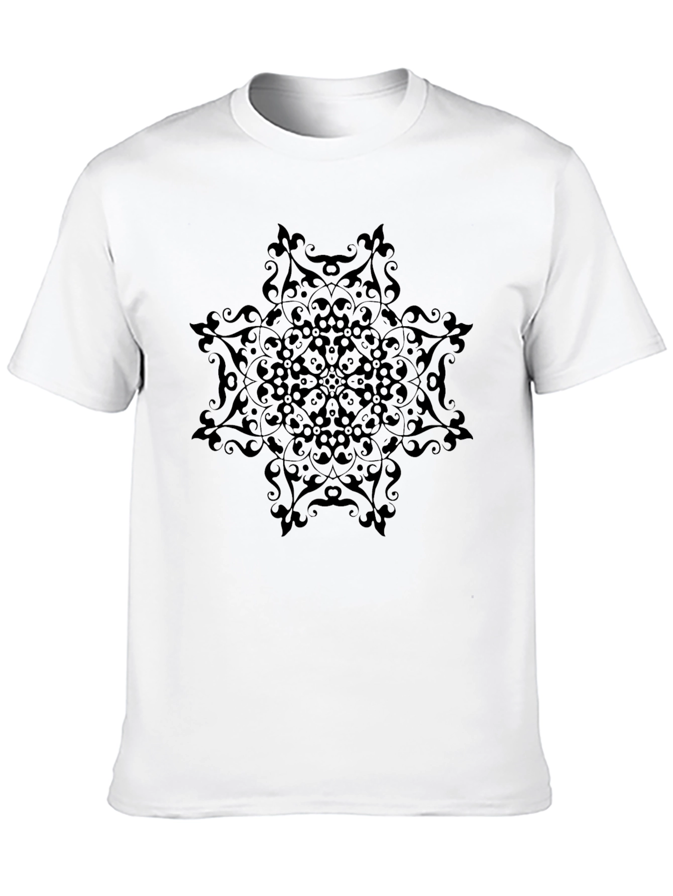 Black Black Mandala Graphic T-Shirt view 10