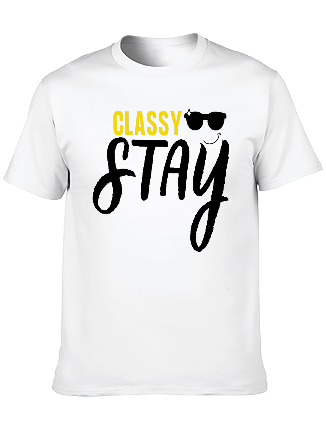 Black Classy Stay Black Graphic T-Shirt view 10
