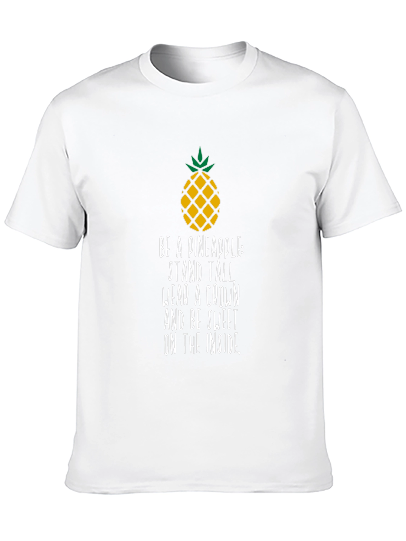 Black Pineapple Inspirational Quote Men's T-Shirt view 10