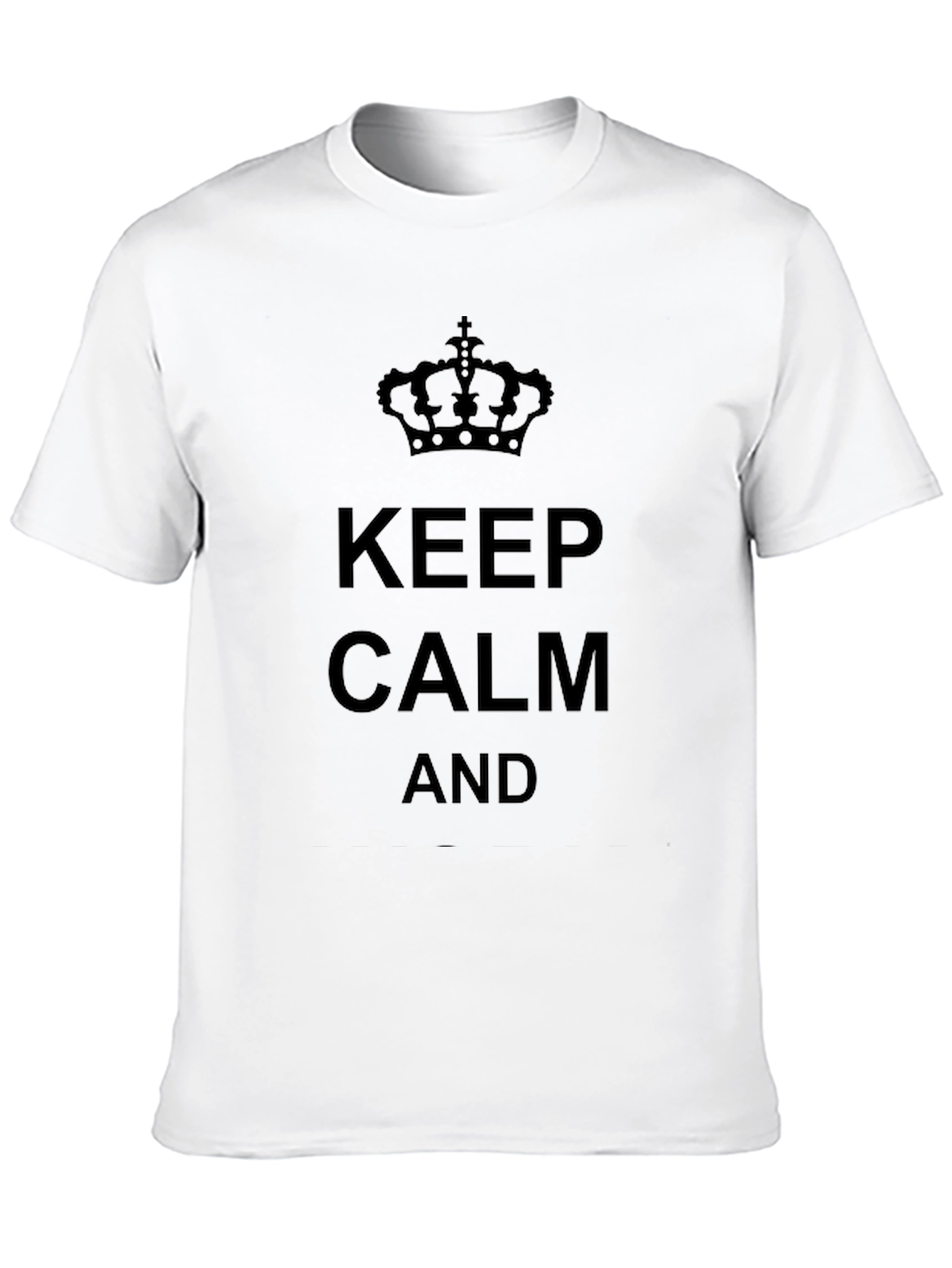 Black Keep Calm T-Shirt - Black view 10