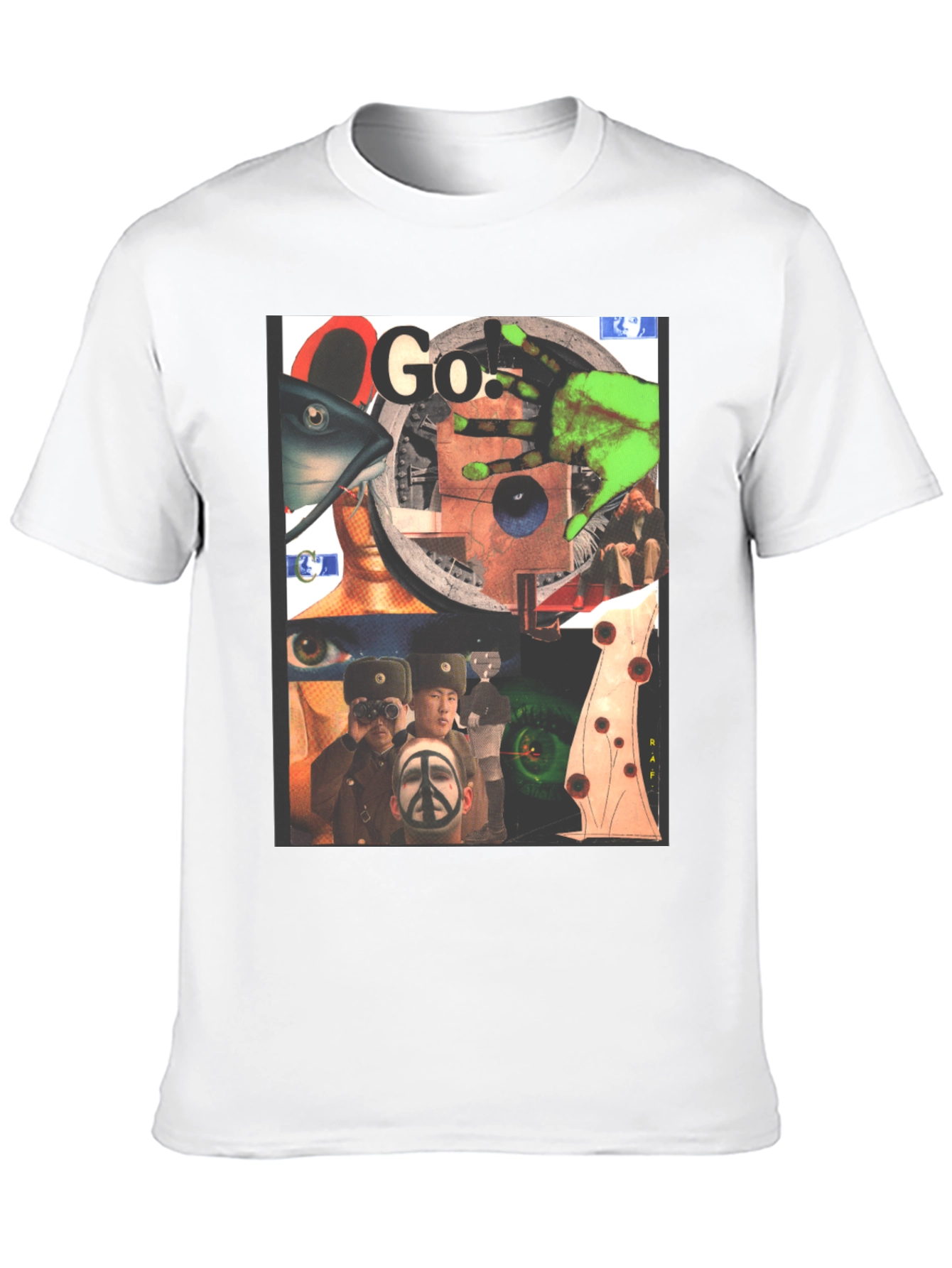 Black Graphic Print Black T-Shirt view 10