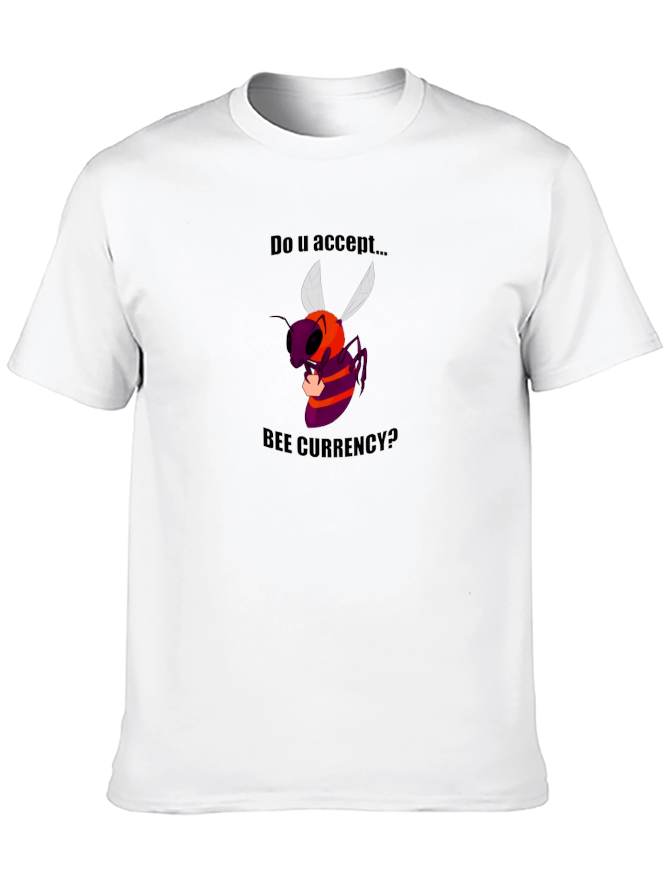 Black Bee Currency Graphic Tee - Accept Crypto? view 10
