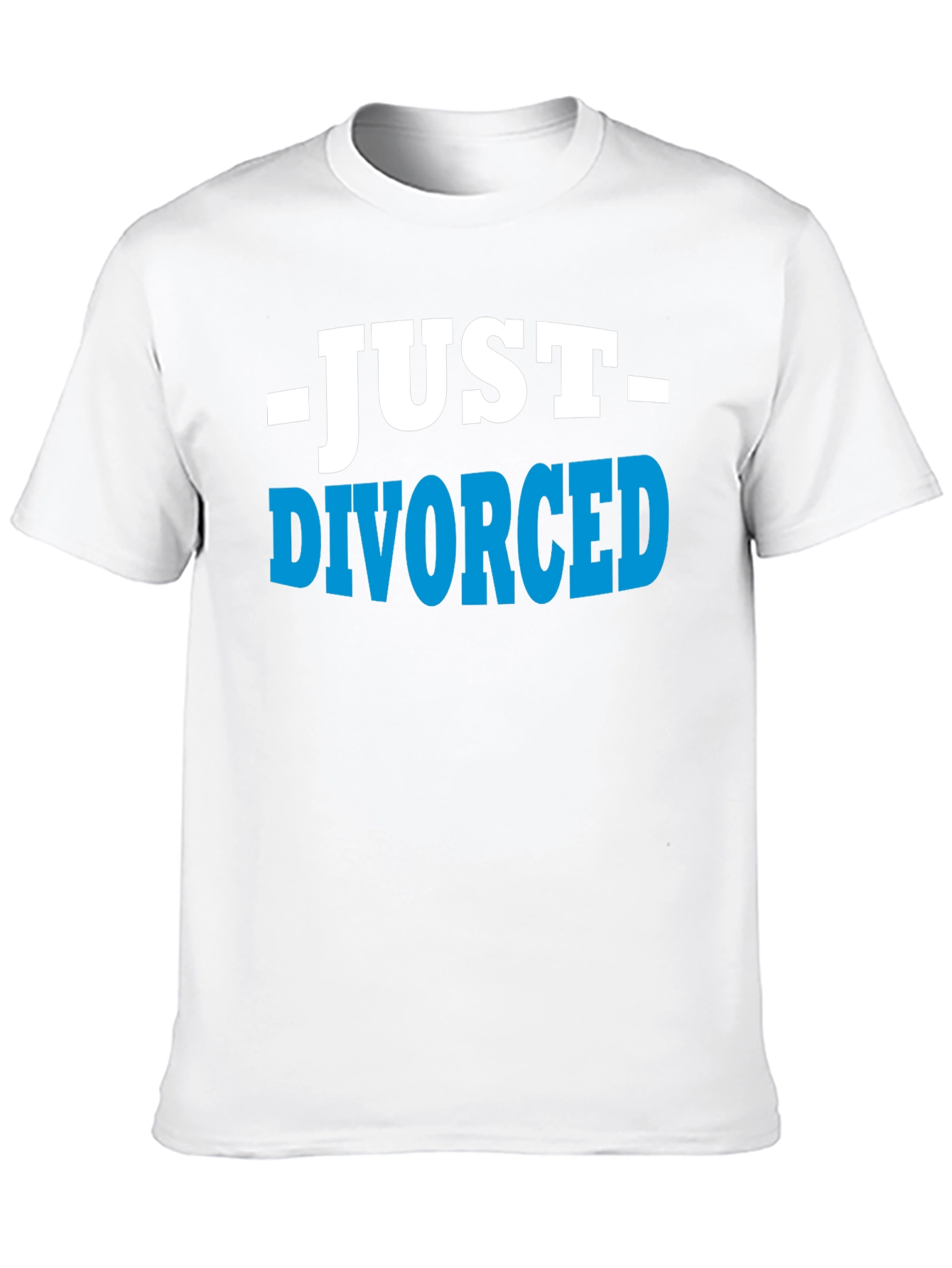 Black Just Divorced T-Shirt - Humorous Breakup Tee view 10