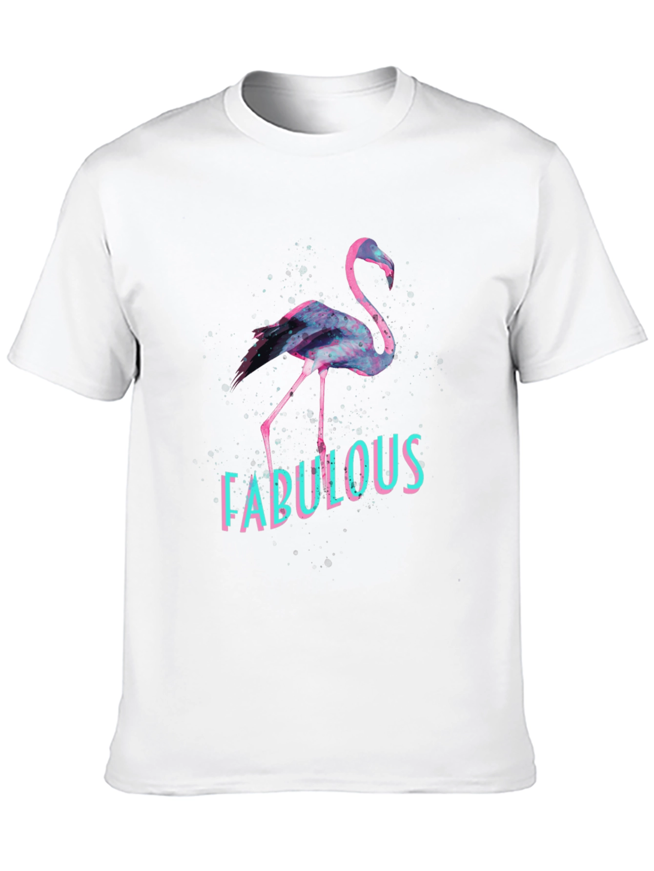 Black Fabulous Flamingo Graphic Tee - Black view 10