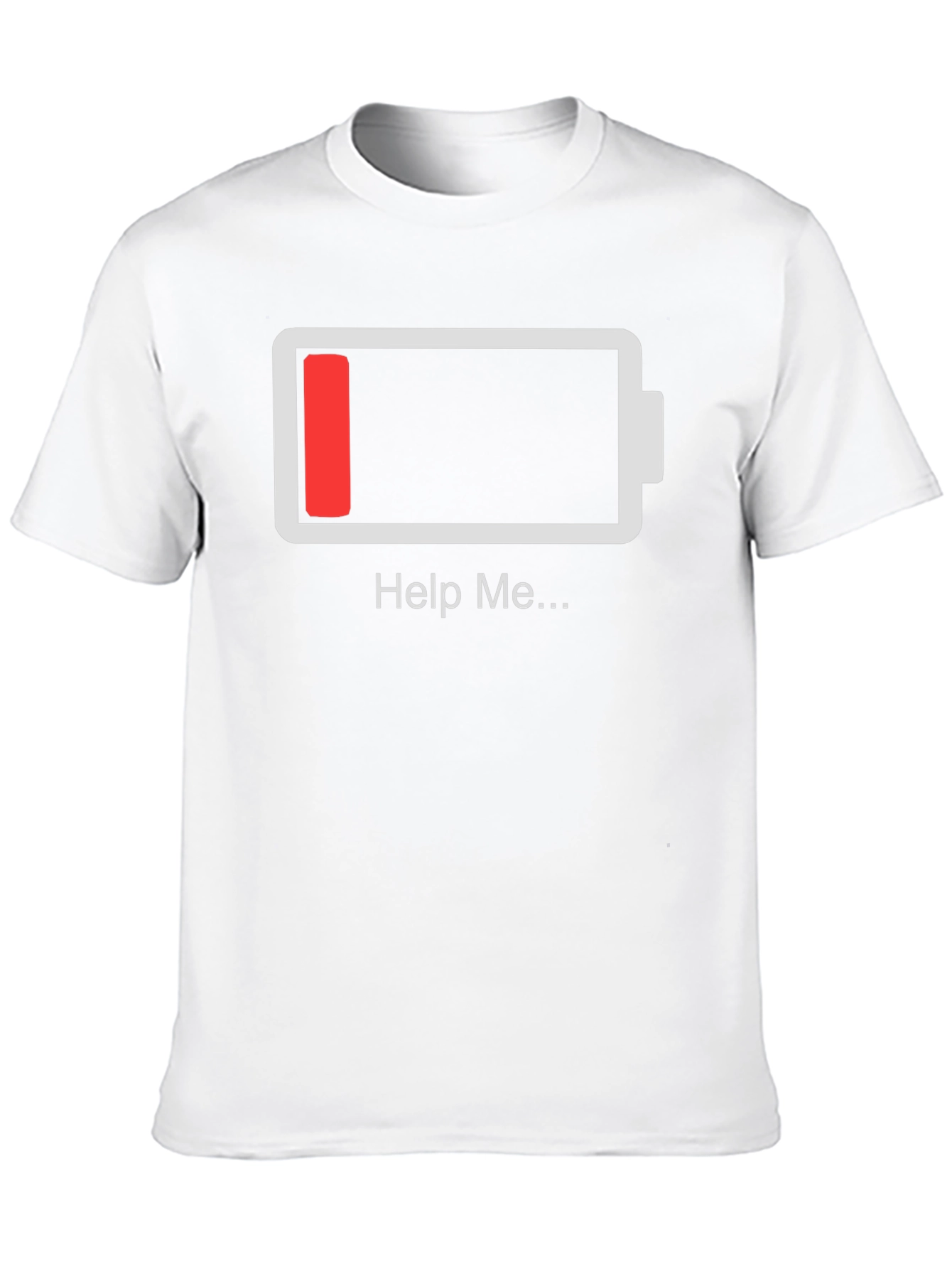 Black Low Battery Graphic T-Shirt - Help Me! view 10