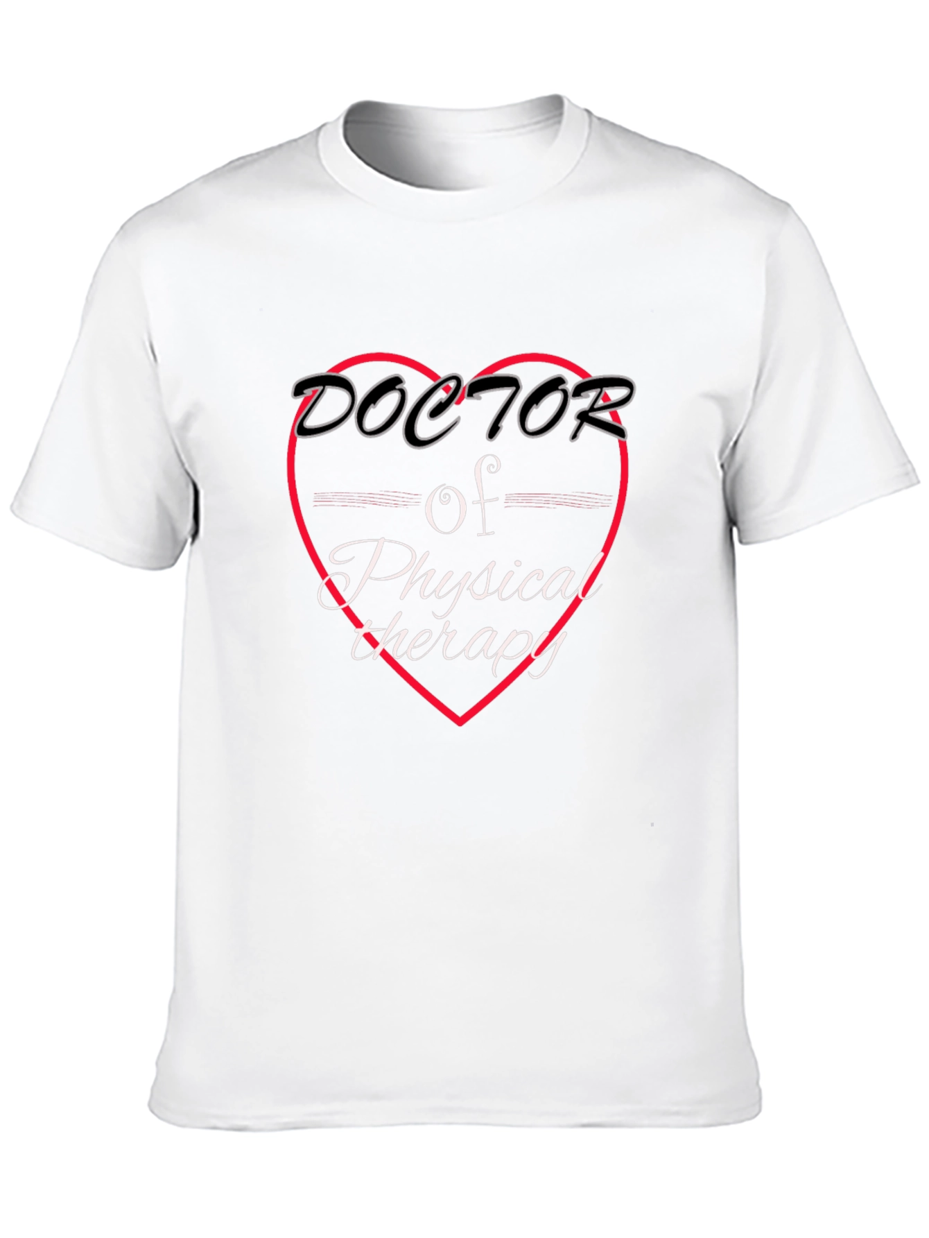 Black Doctor of Physical Therapy Graphic T-Shirt view 10