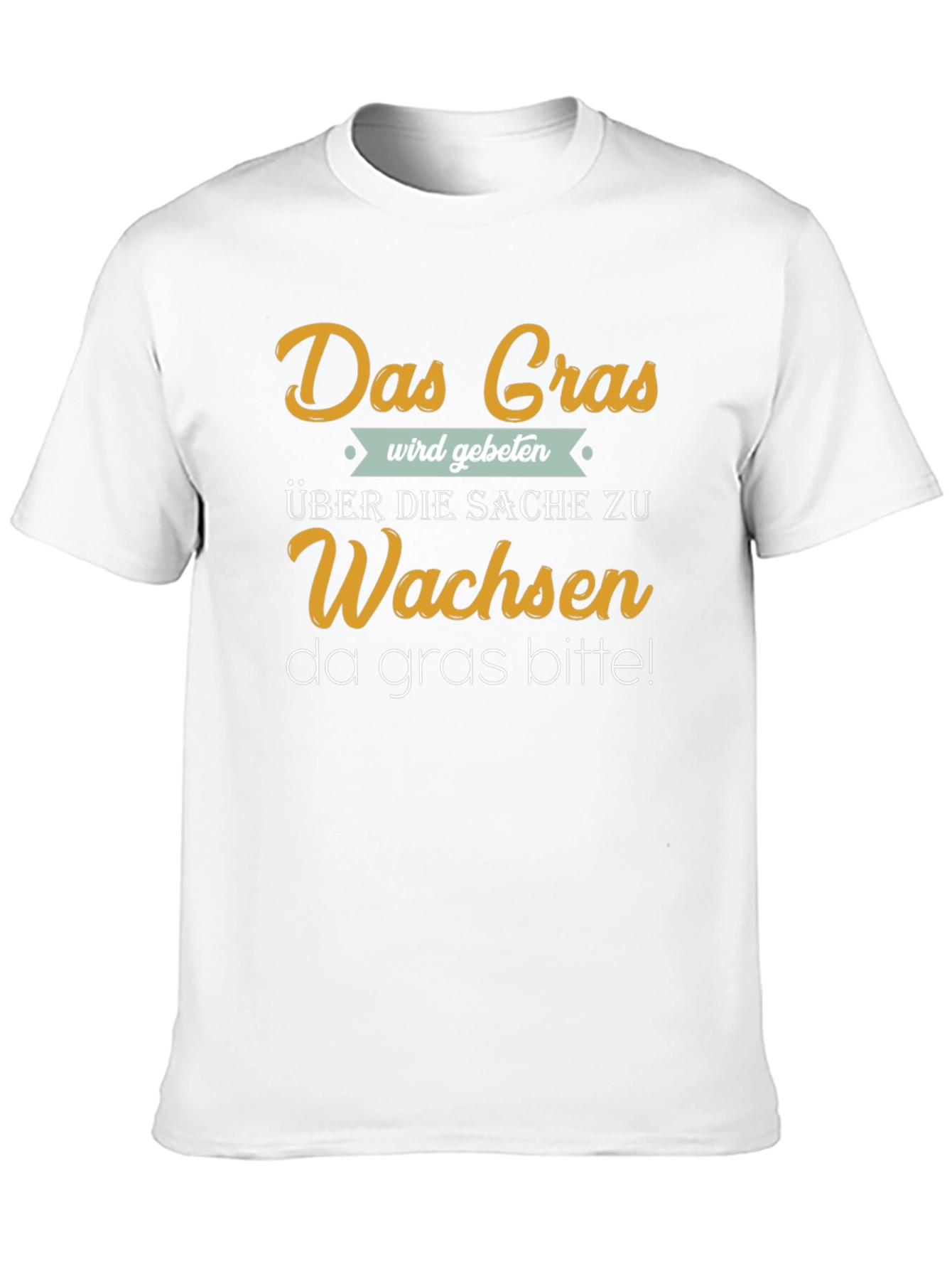 Black Das Gras German Slogan T-Shirt view 10