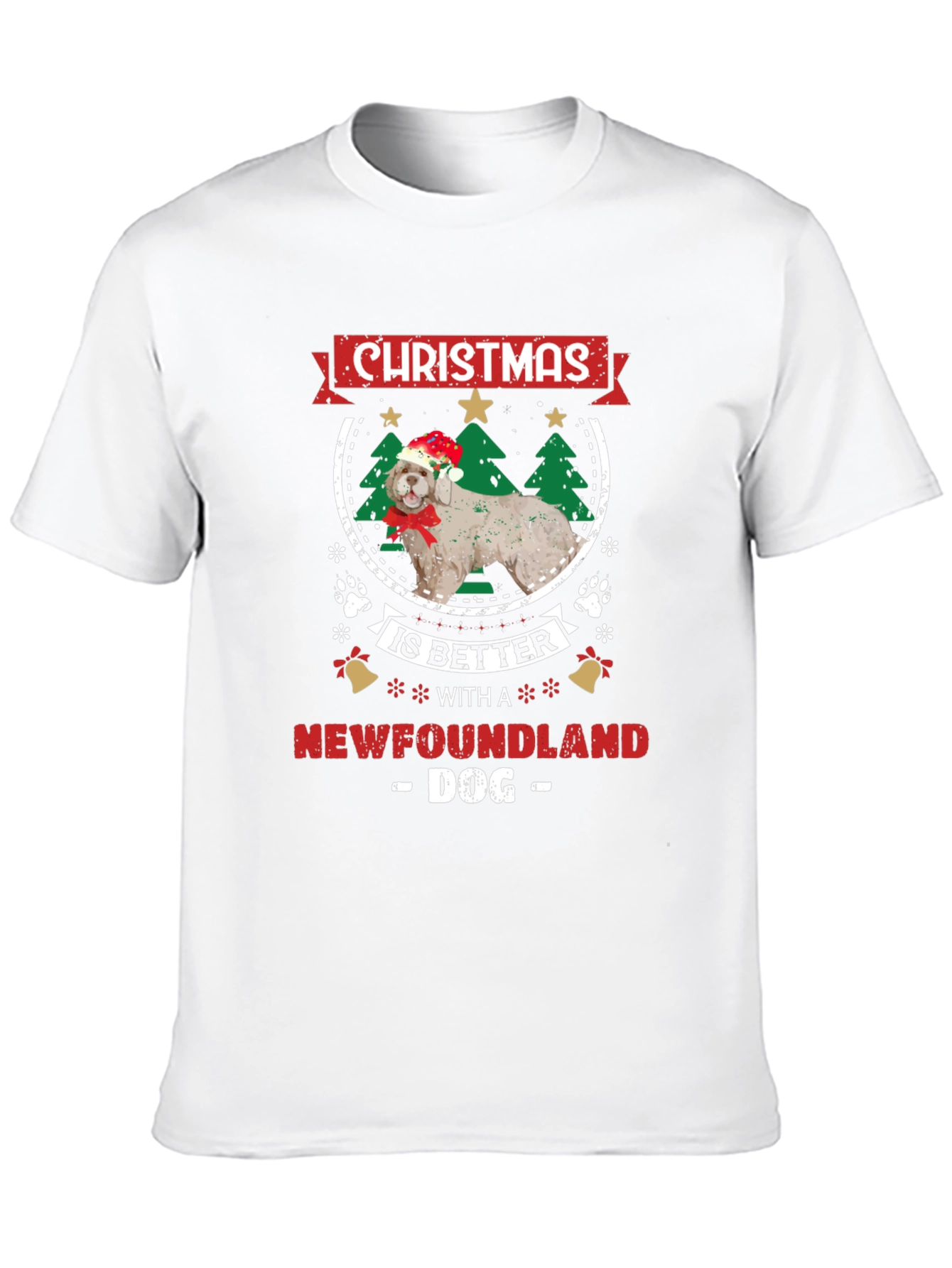 Christmas Newfoundland Dog T-Shirt - 10