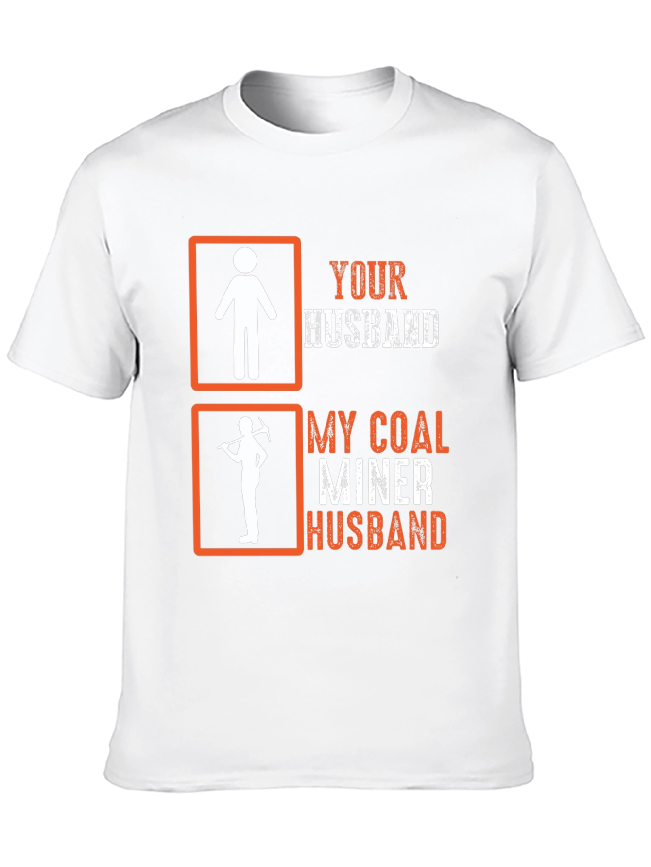 Black Coal Miner Husband Graphic T-Shirt view 10