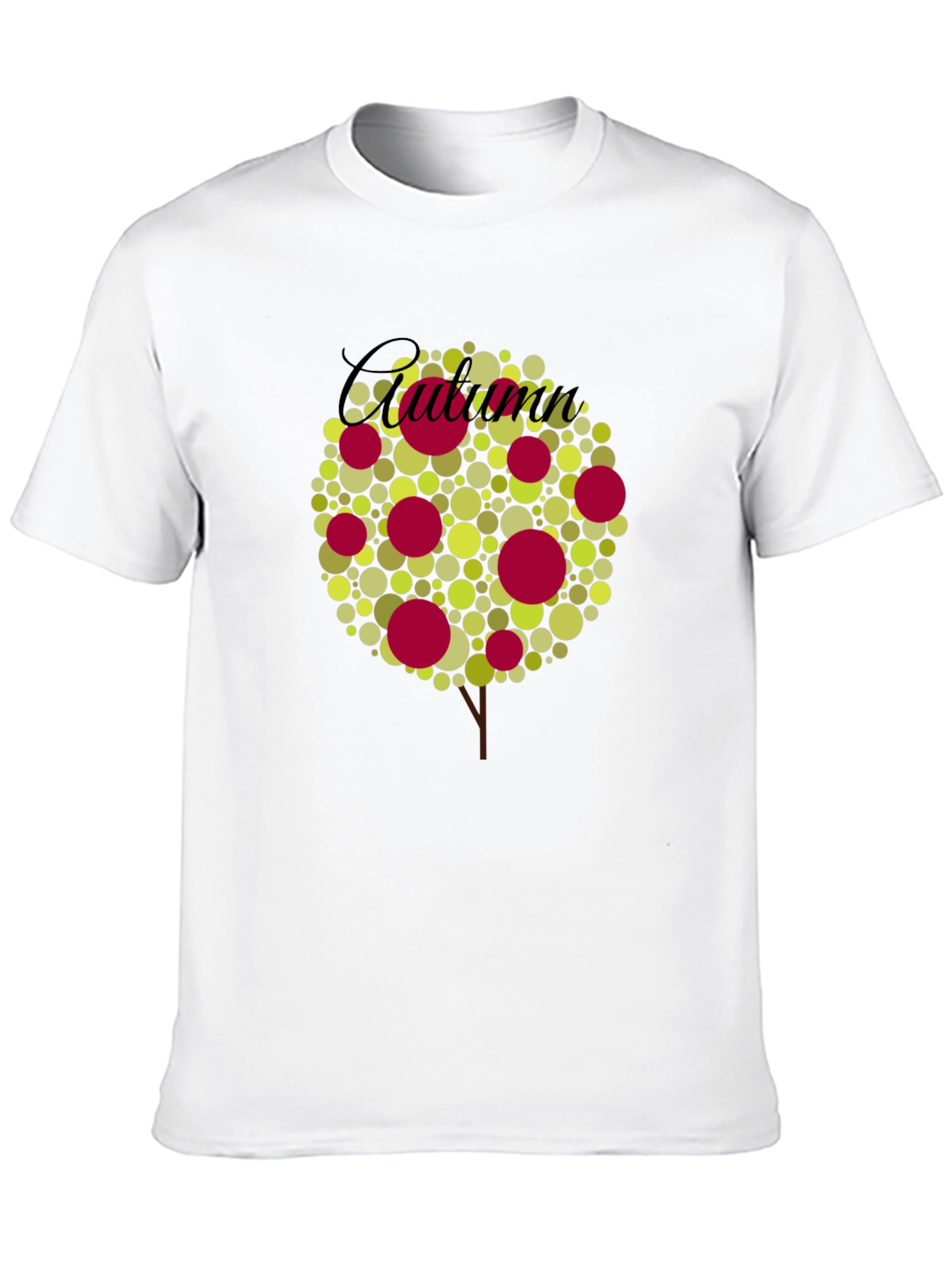 Black Autumn Tree Graphic Tee - Black Cotton Blend view 10