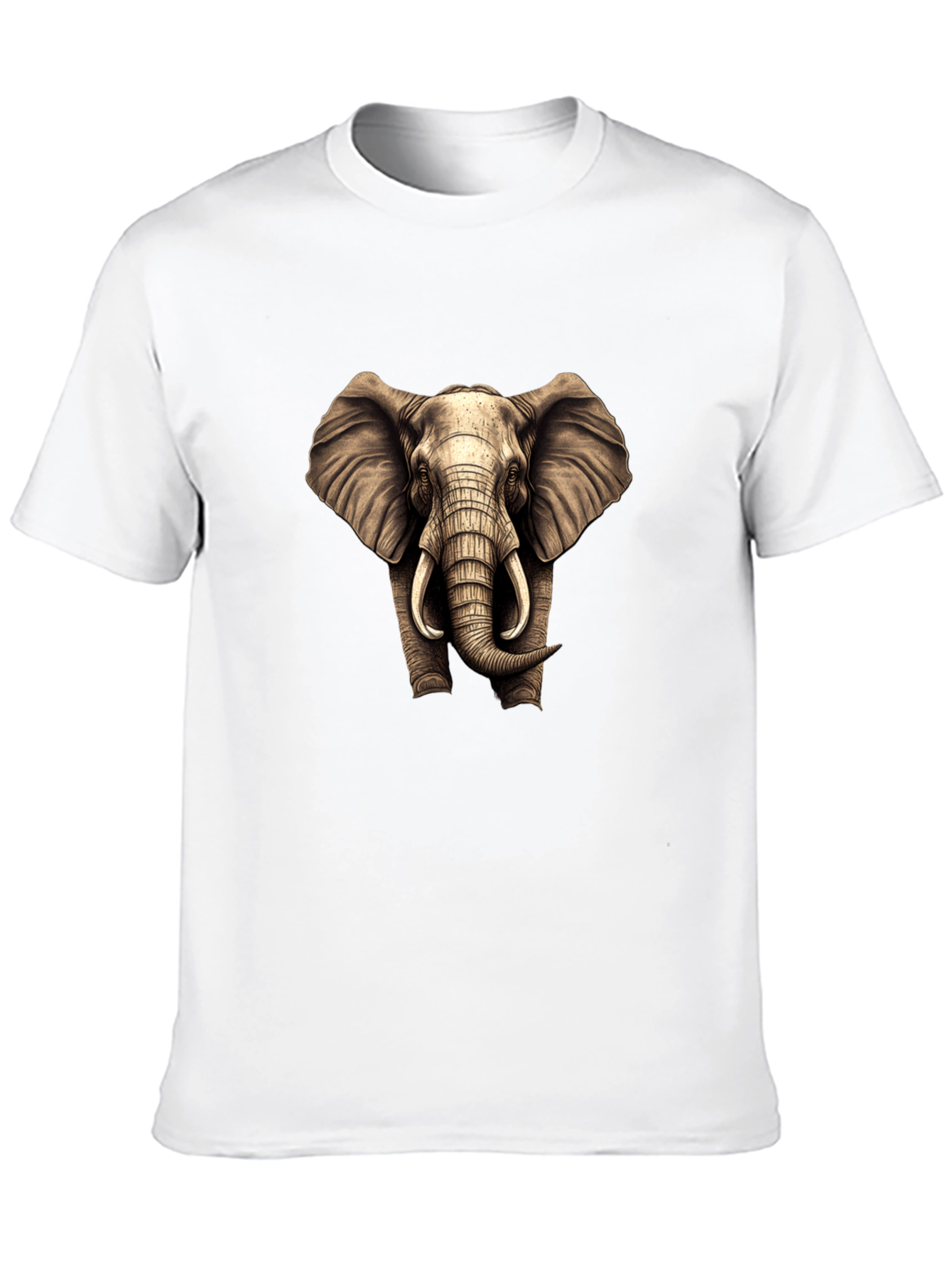Black Elephant Graphic T-Shirt - Men's Black Tee view 10