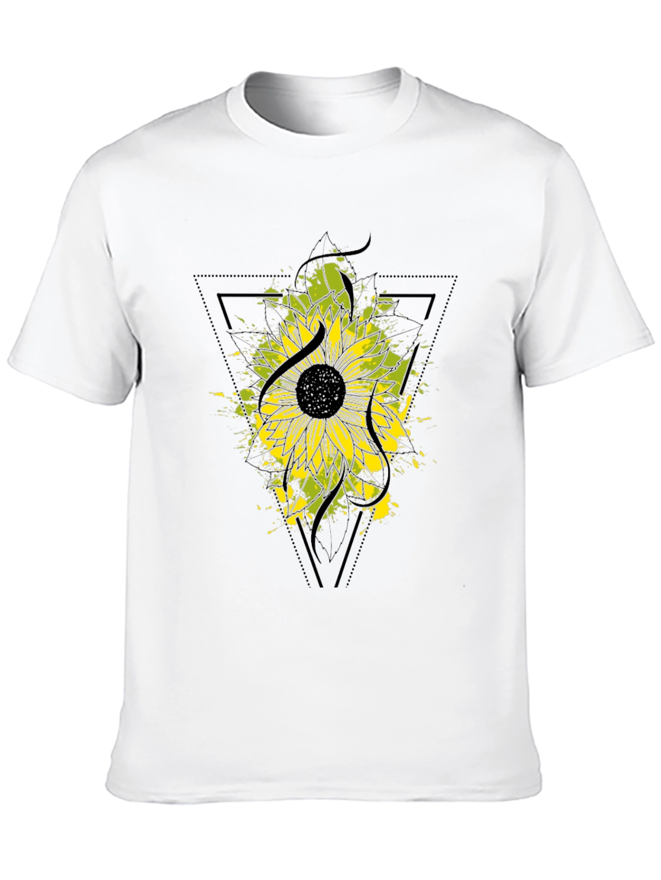 Black Sunflower Graphic Black T-Shirt view 10