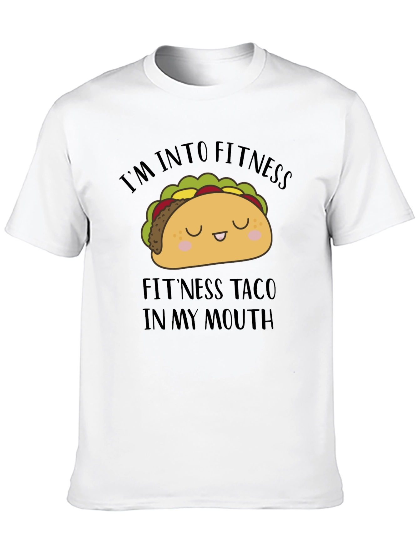 Black I'm Into Fitness Taco Graphic Tee view 10
