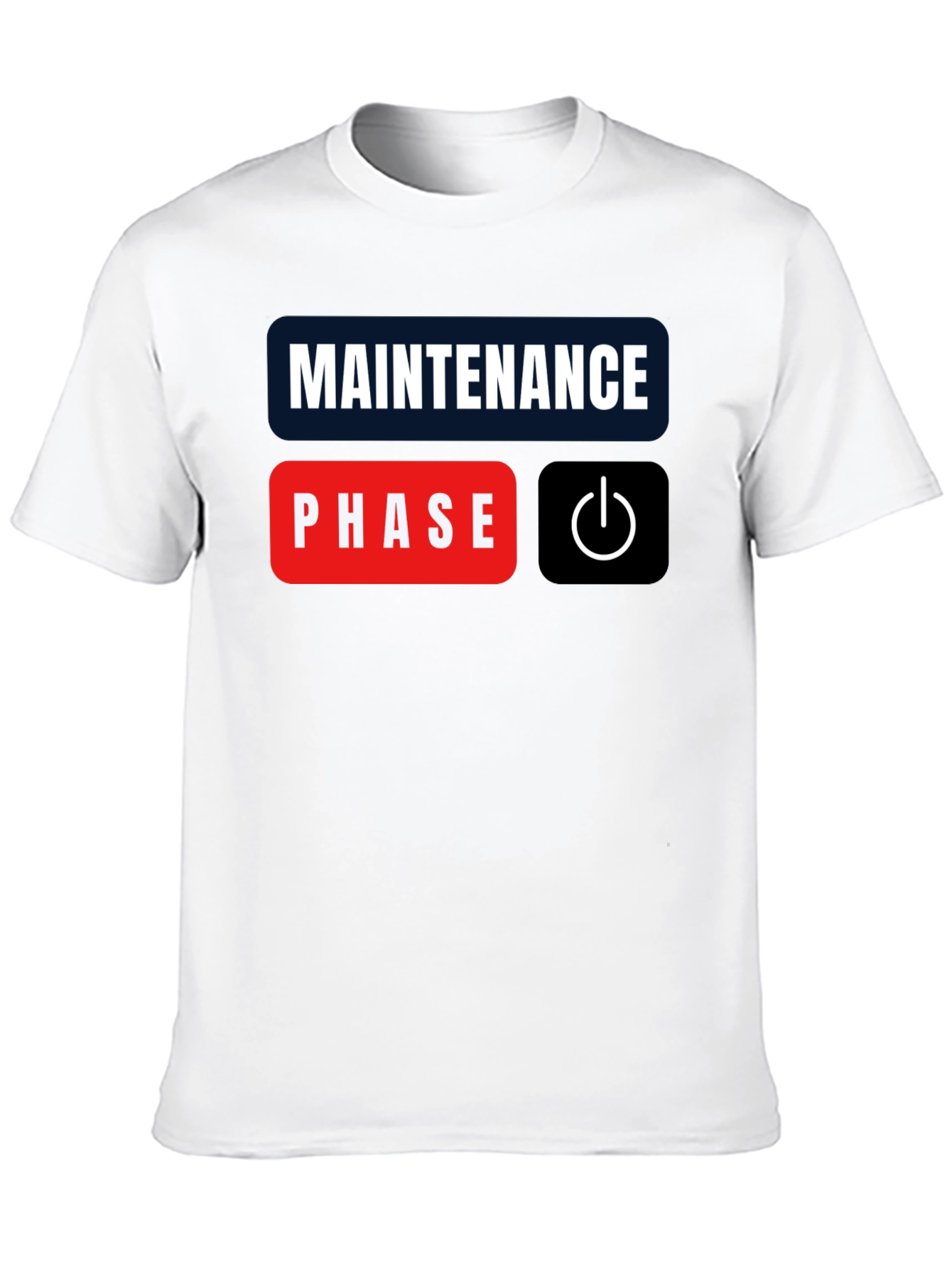 Black Maintenance Phase Mode On Black T-Shirt view 10