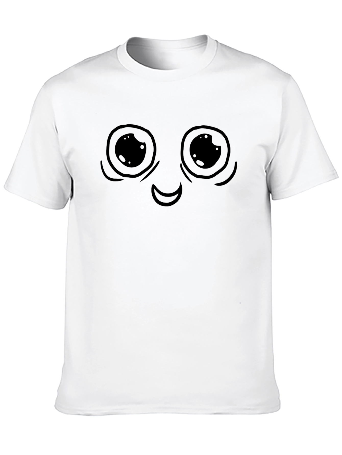 Black Cartoon Face Graphic Black T-Shirt view 10