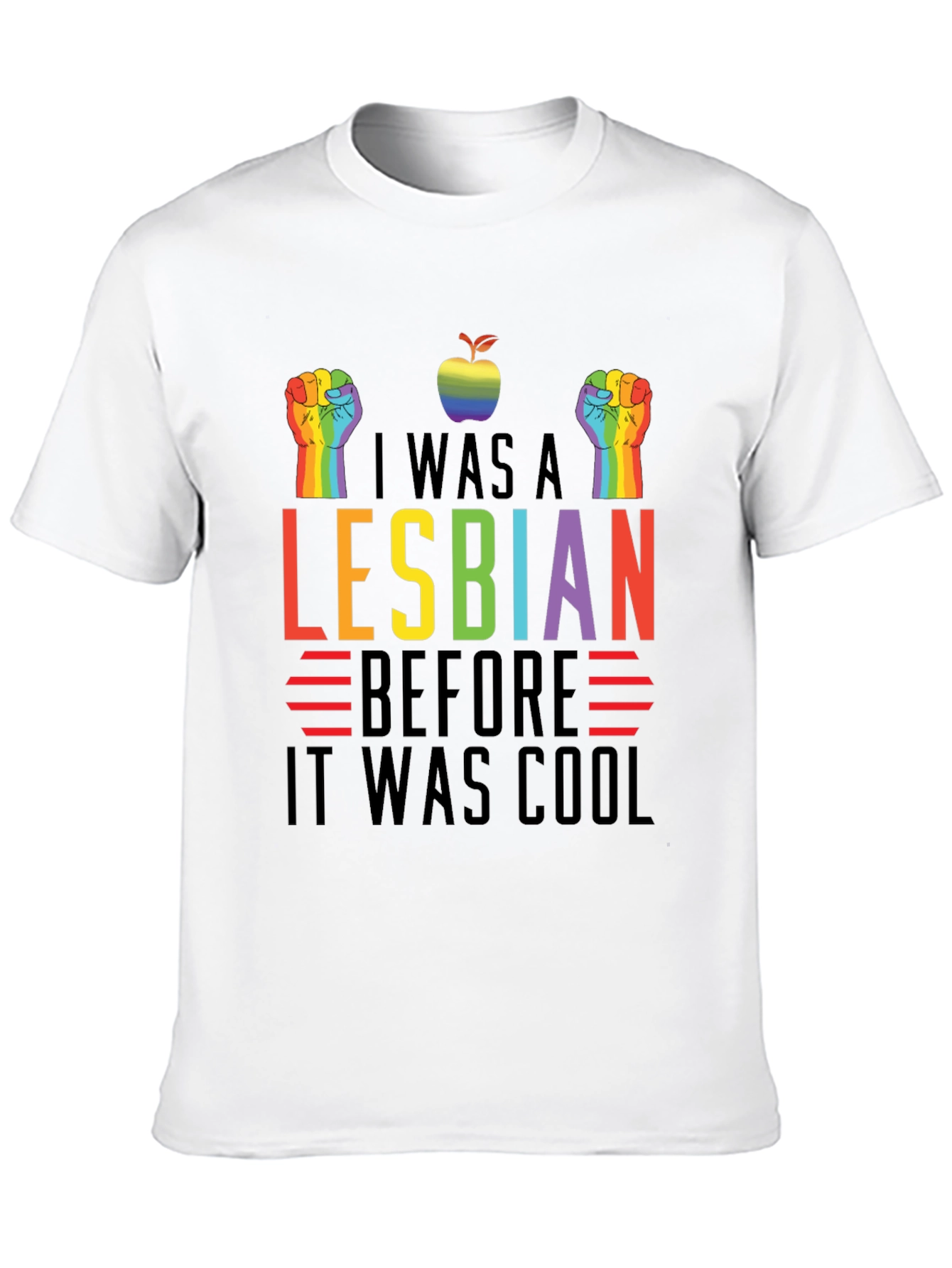 Black I Was A Lesbian Before It Was Cool T-Shirt LGBTQ view 10