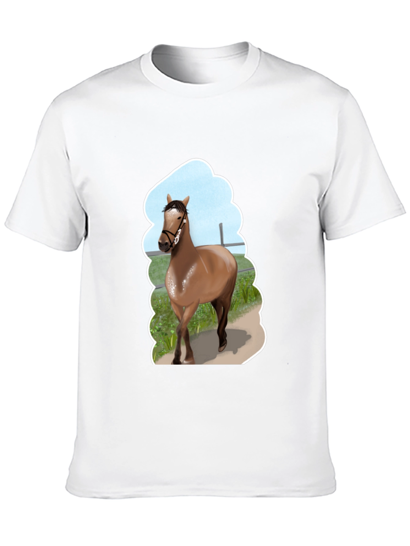 Black Horse Graphic Tee - Stylish Unisex Design view 10