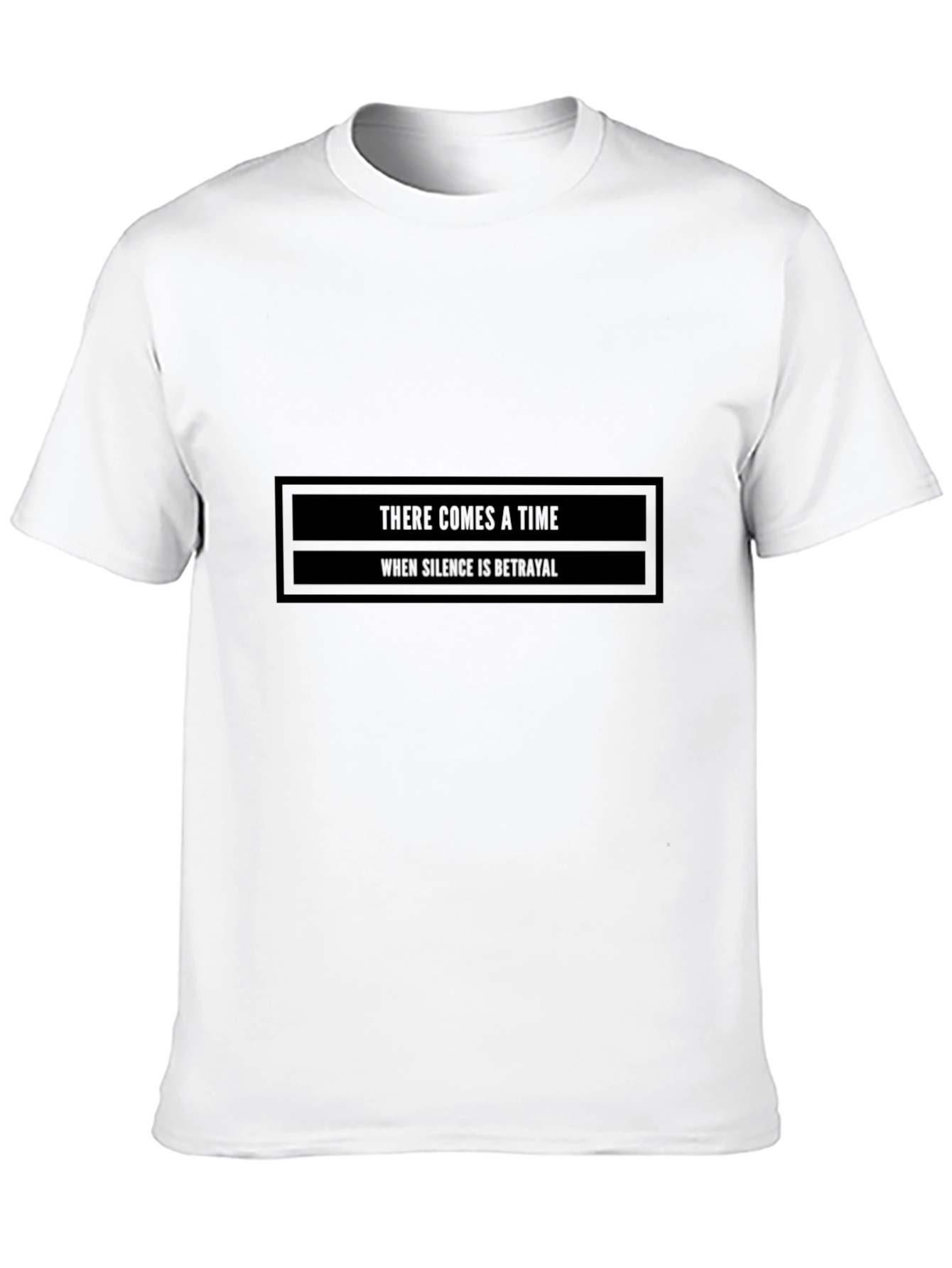 Black There Comes a Time Graphic Tee - Unisex Black T-Shirt view 10