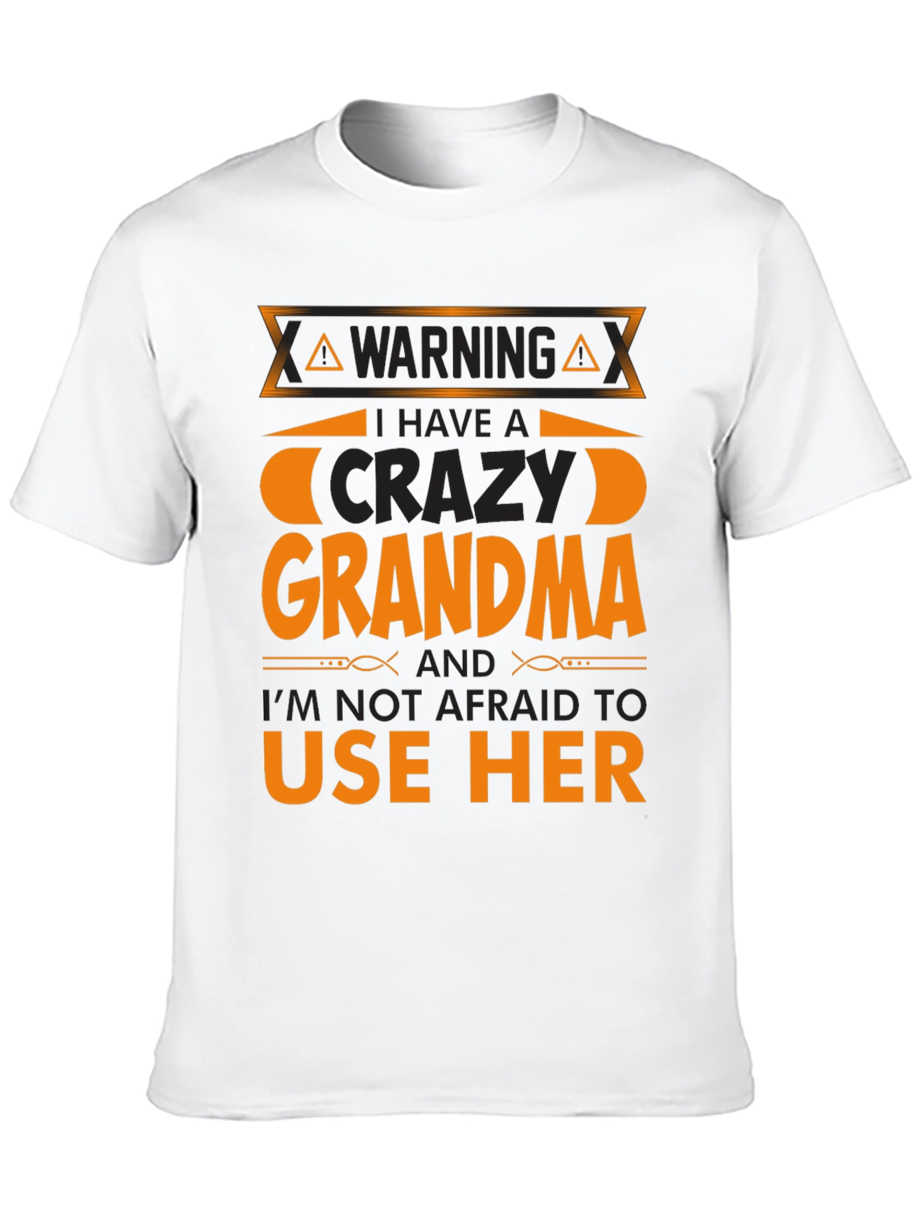 Black Crazy Grandma T-Shirt view 10