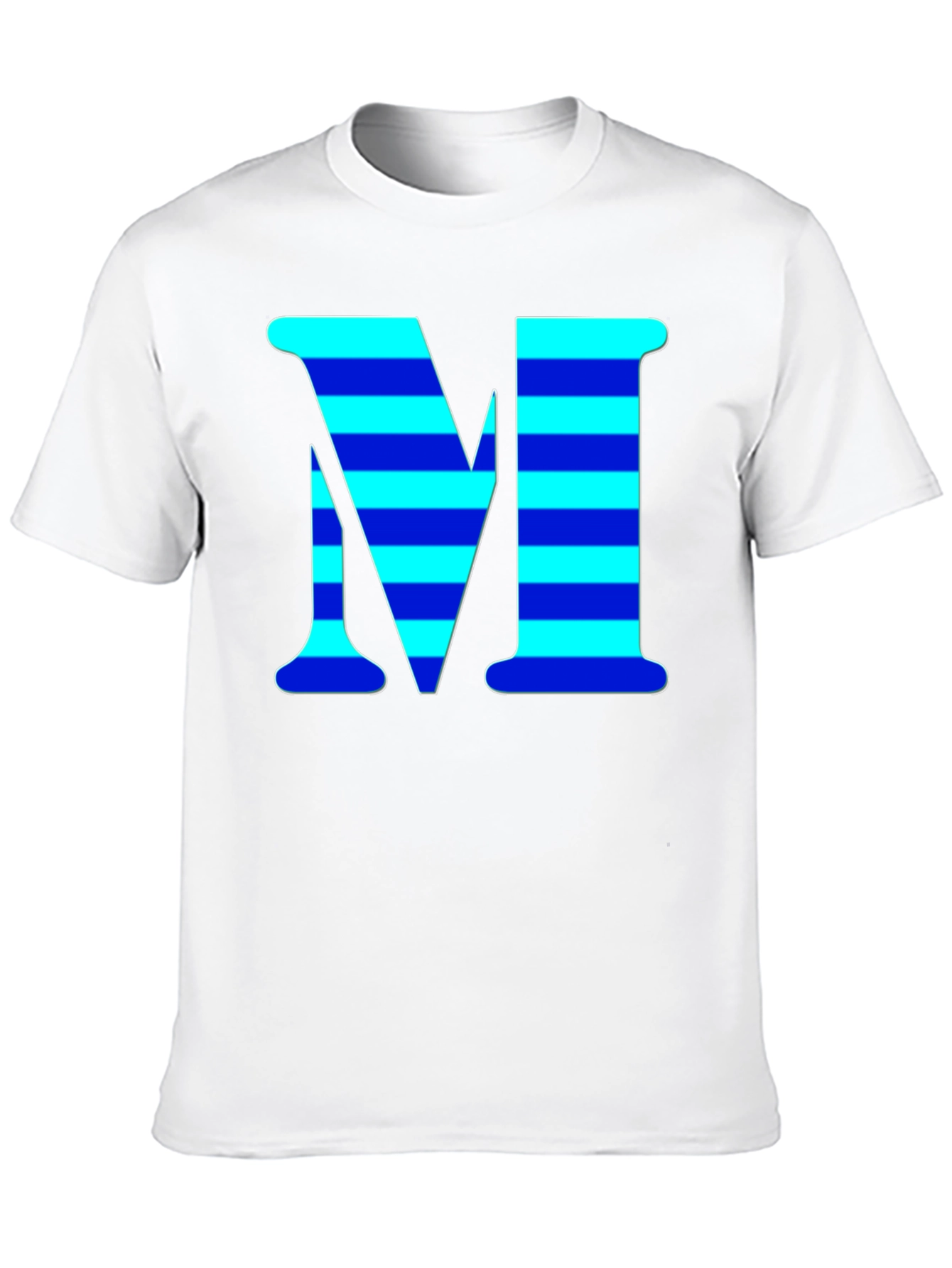 Black Striped "M" Graphic Tee - Cool Casual Style view 10