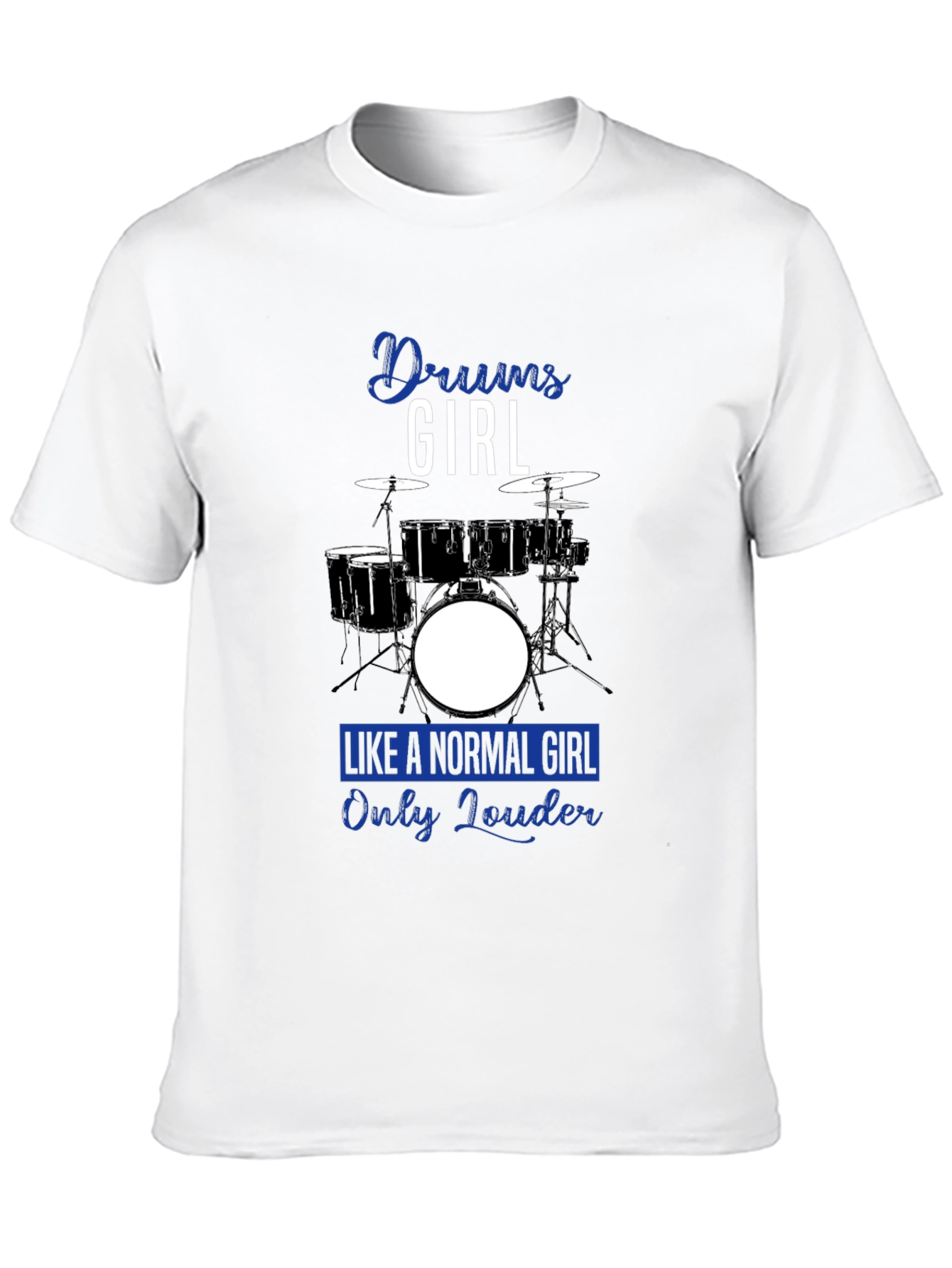 Black Drums Girl Graphic Tee - Loud and Proud Musician Shirt view 10