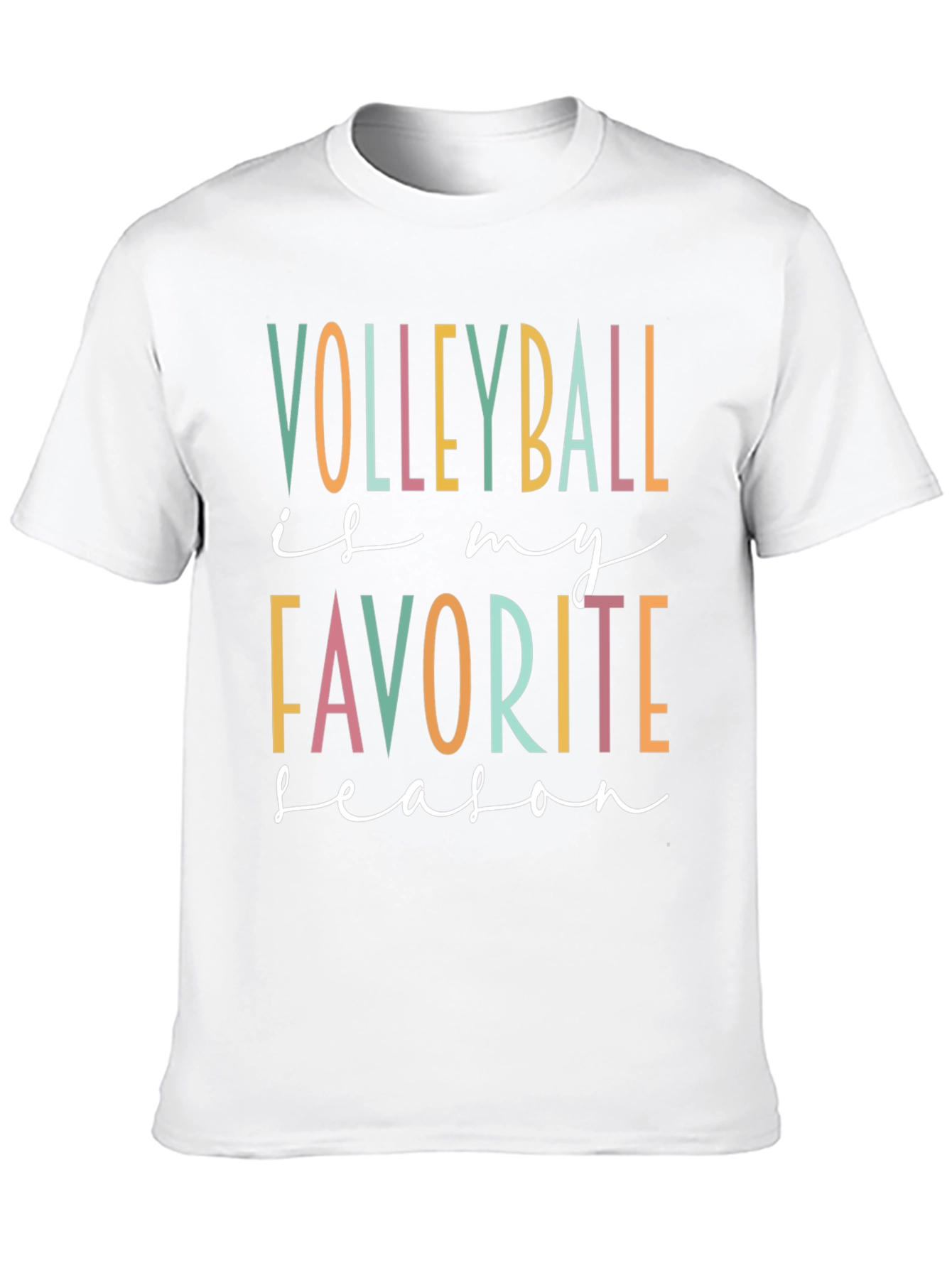 Black Volleyball Is My Favorite Season Graphic Tee view 10