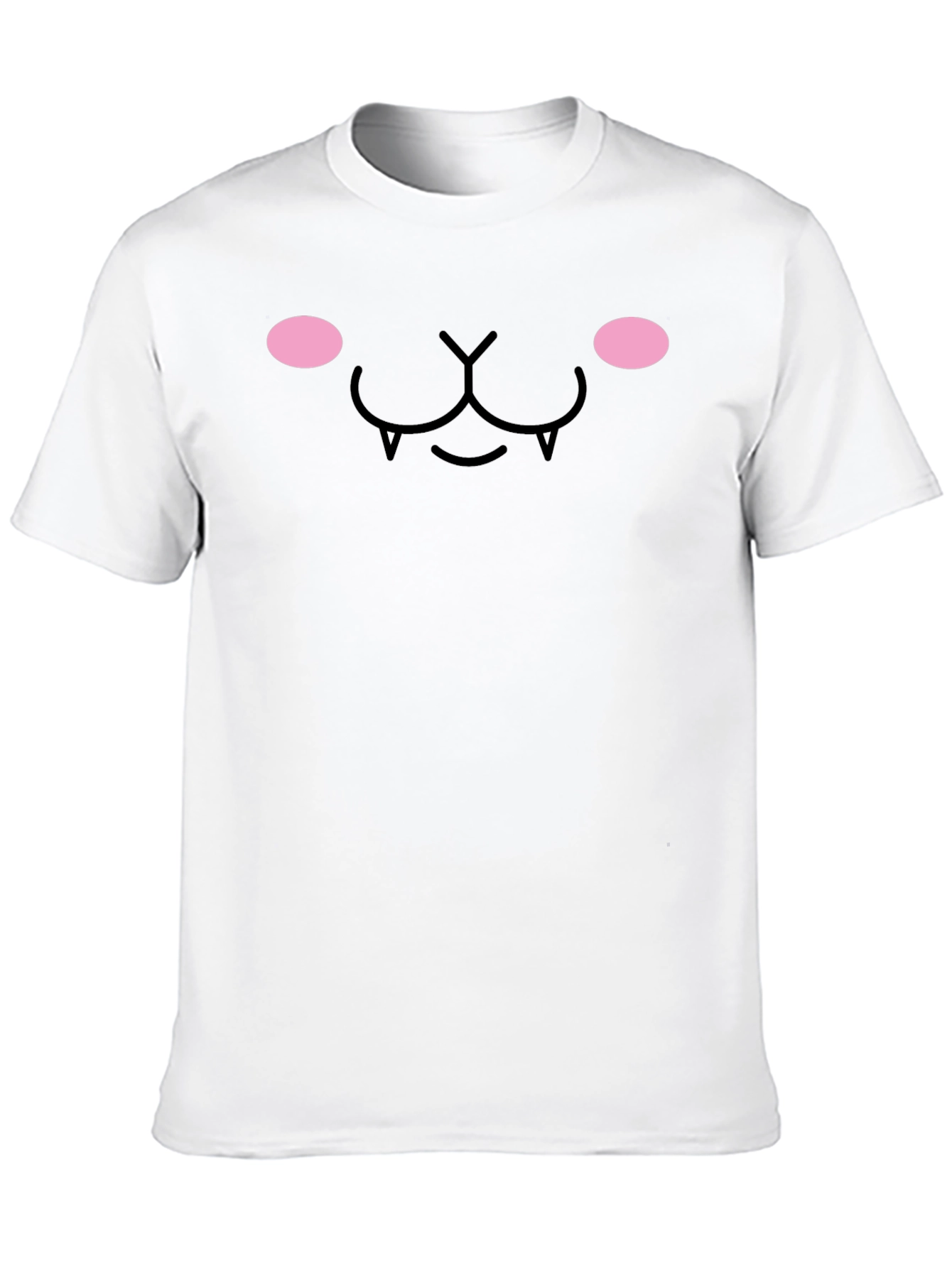 Black Kawaii Vampire Face T-Shirt - Soft & Stylish view 10