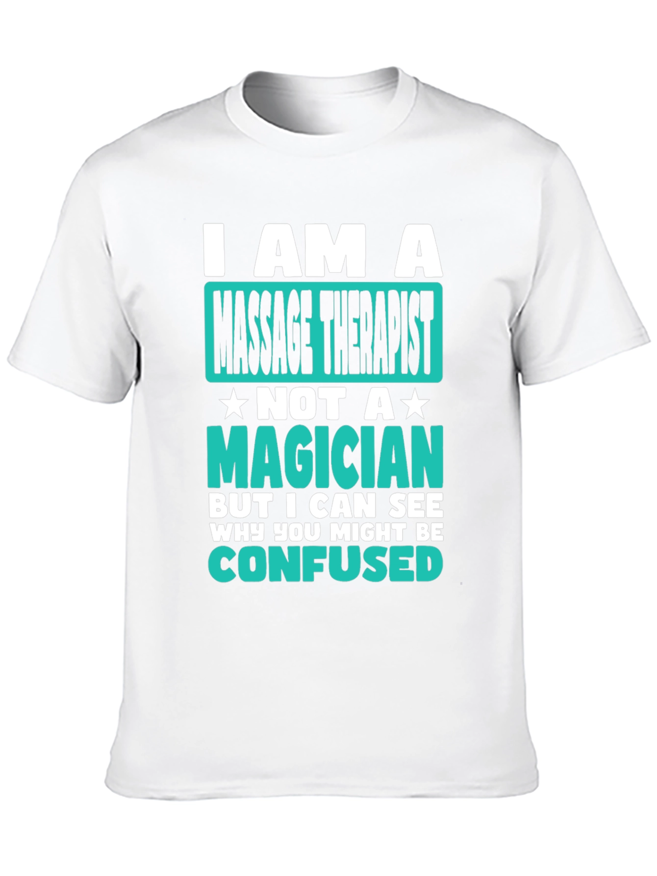 Black Massage Therapist T-Shirt Funny Magician Gift view 10