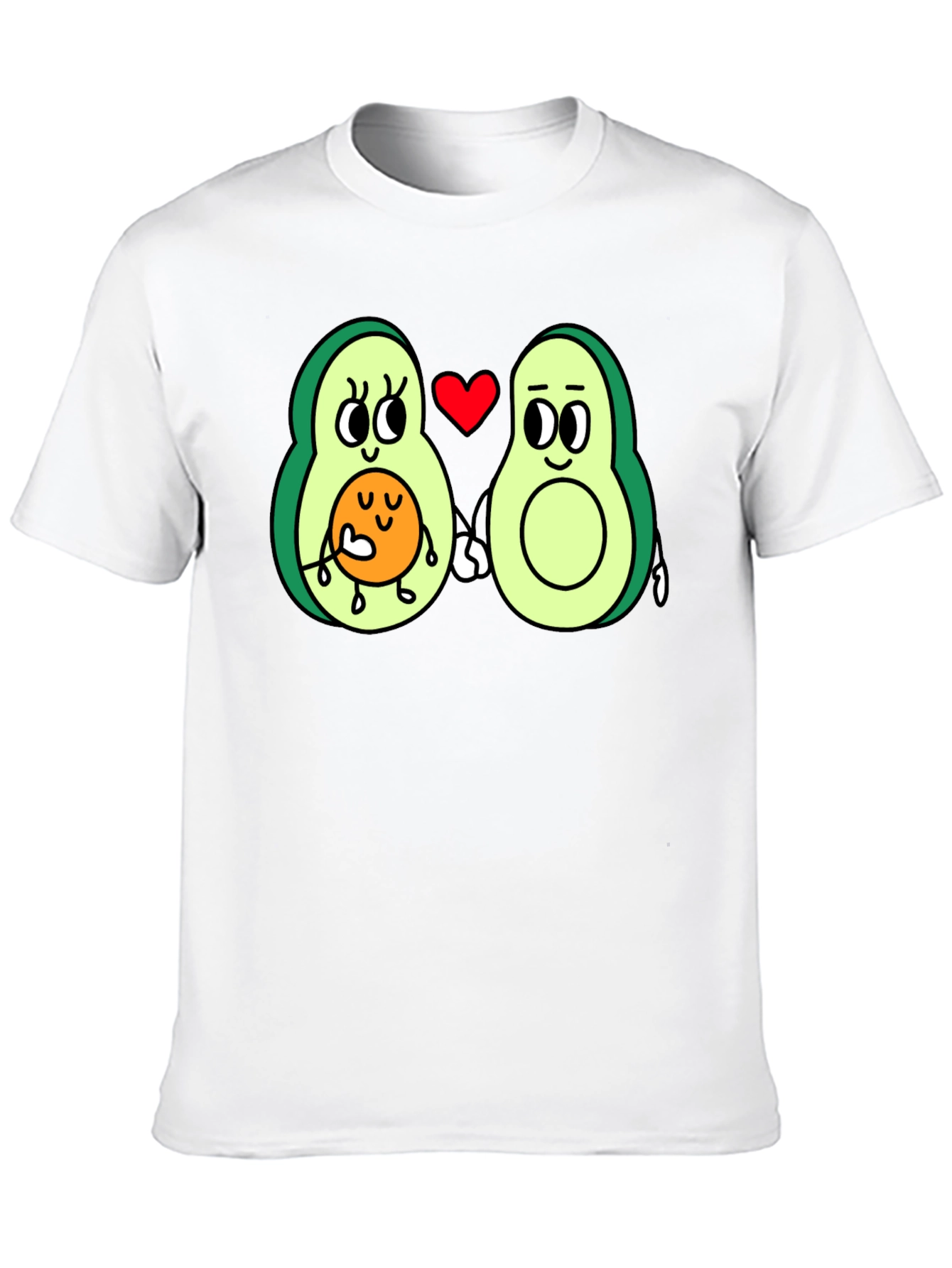 Black Avocado Family Love Black T-Shirt view 10