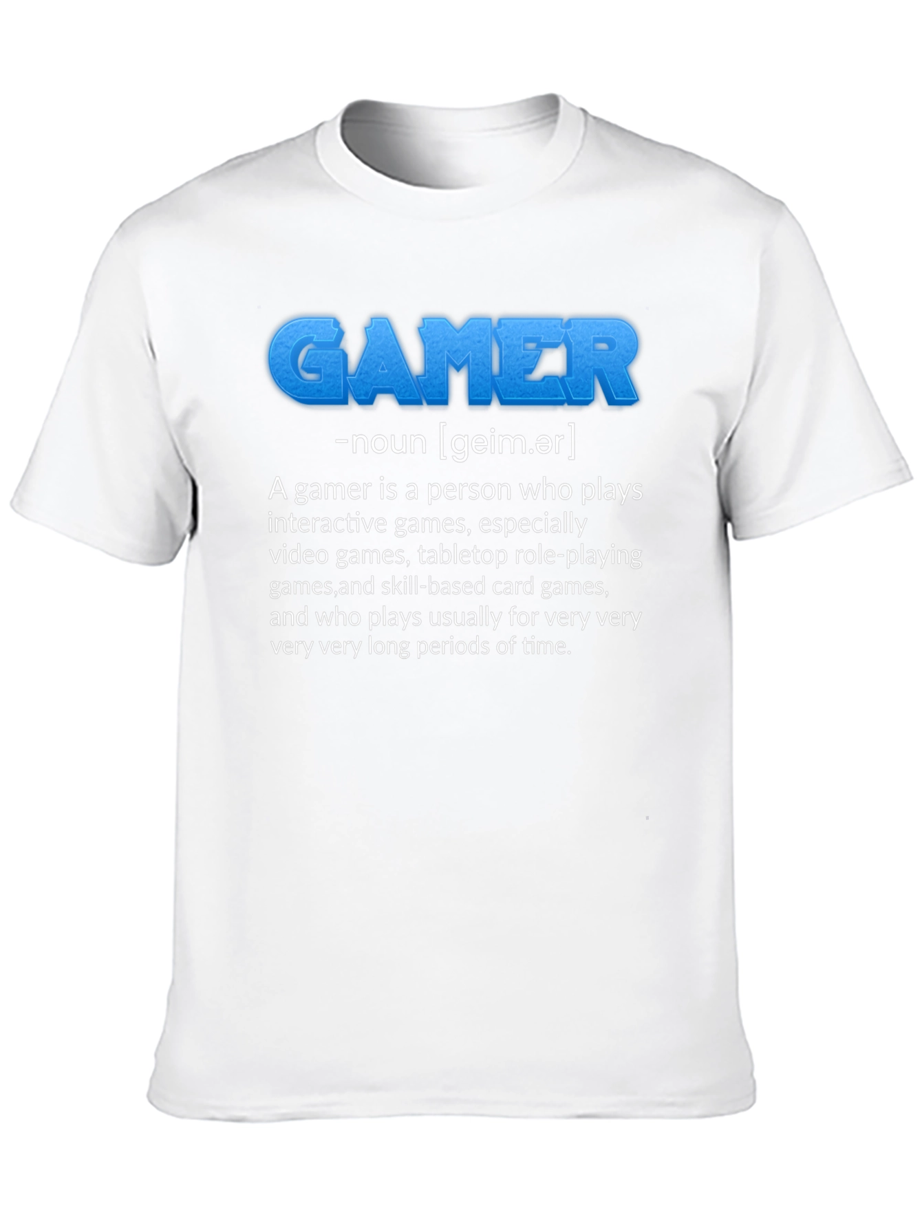Black Gamer Definition Black T-Shirt view 10