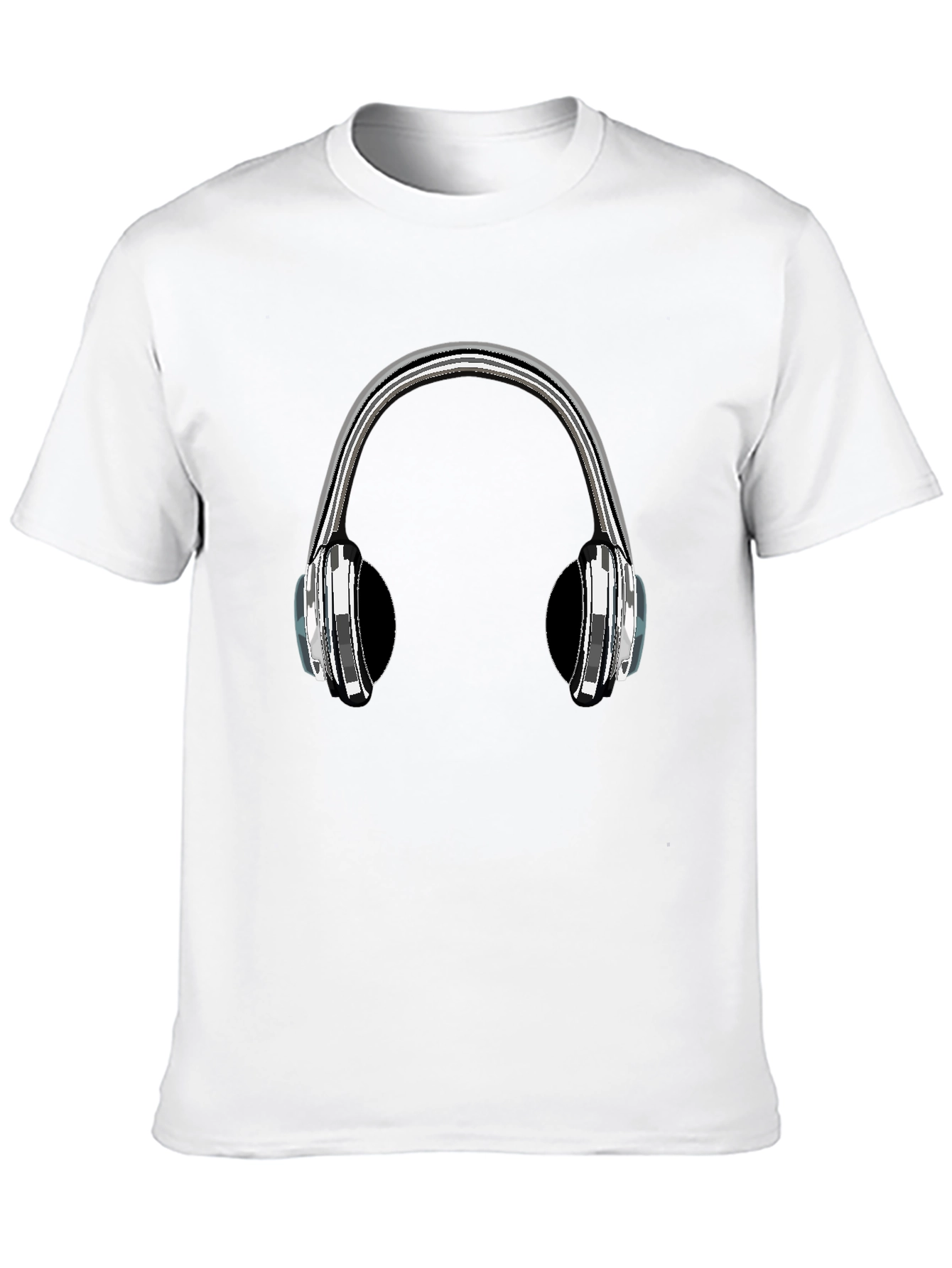 Black Headphone Graphic T-Shirt - Music Lover Tee view 10