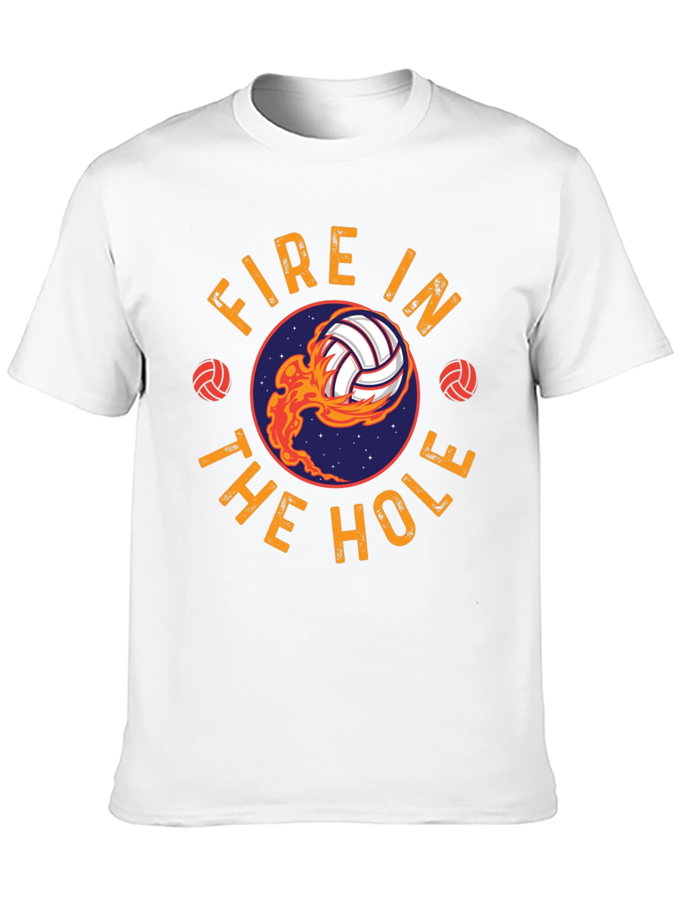 Black Fire In The Hole Volleyball T-Shirt - Black view 10