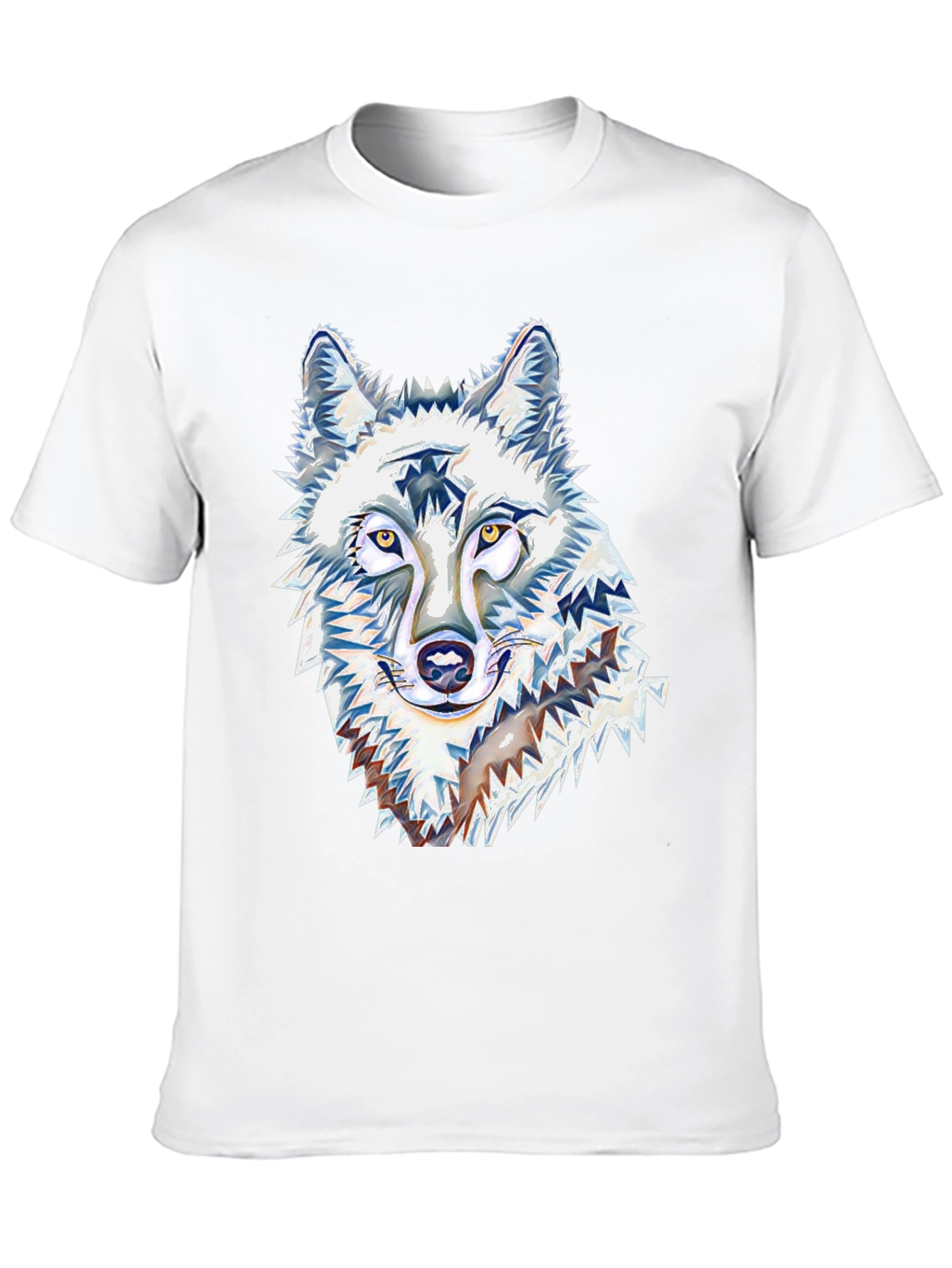 Black Wolf Graphic Tee - Black Cotton Blend view 10