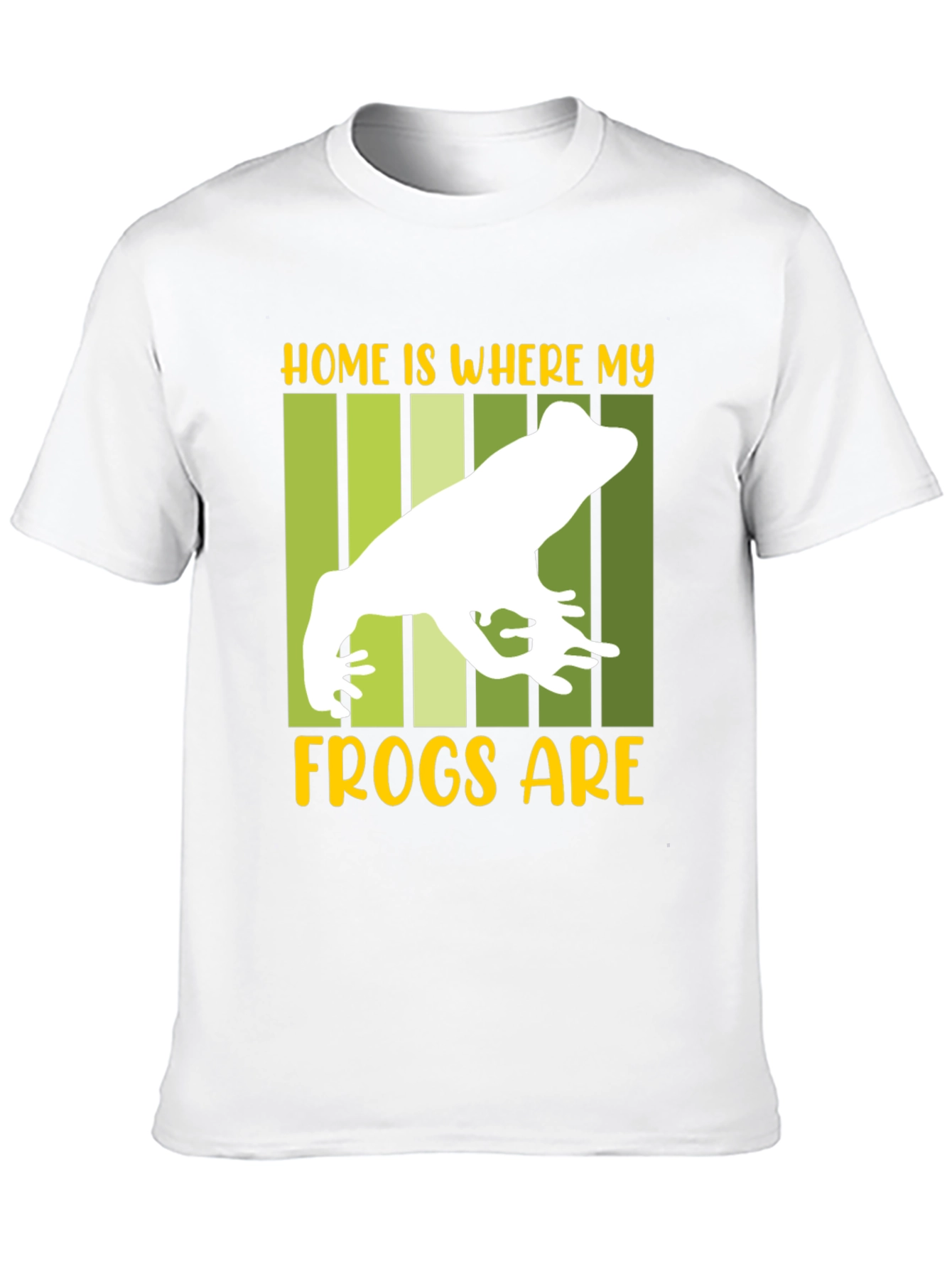 Black Home is Where My Frogs Are T-Shirt view 10