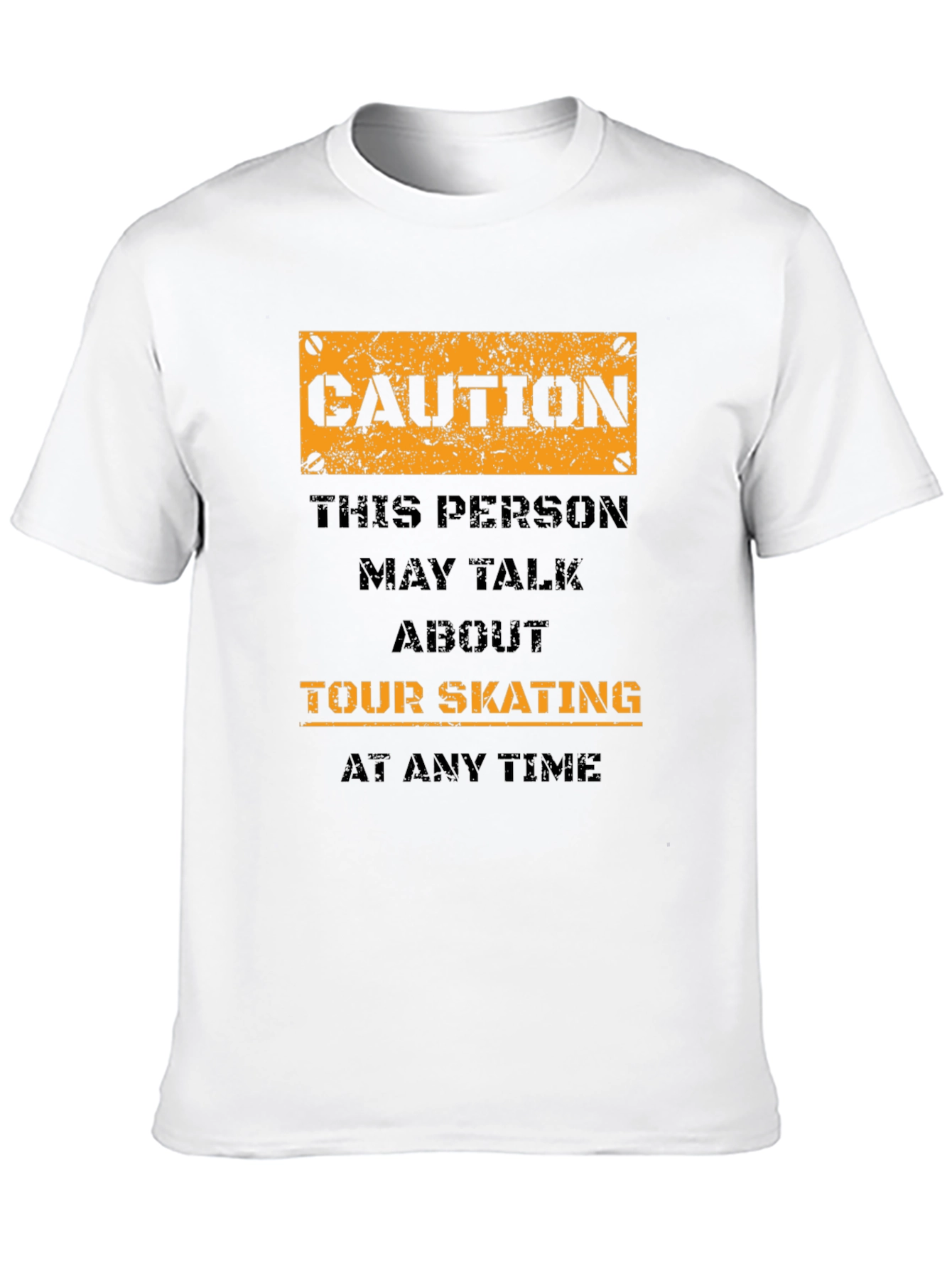 Black Caution Tour Skating T-Shirt view 10