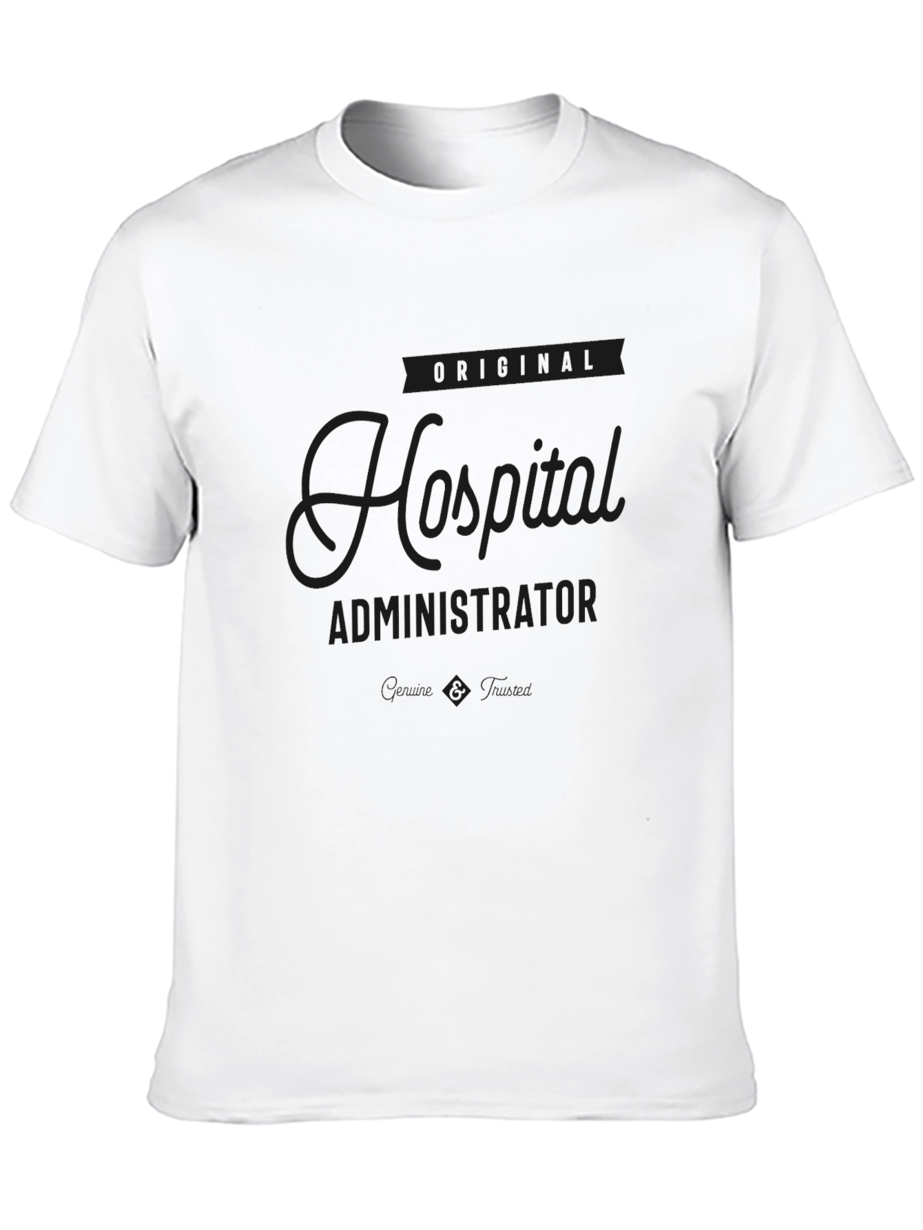 Black Original Hospital Administrator Black T-Shirt view 10