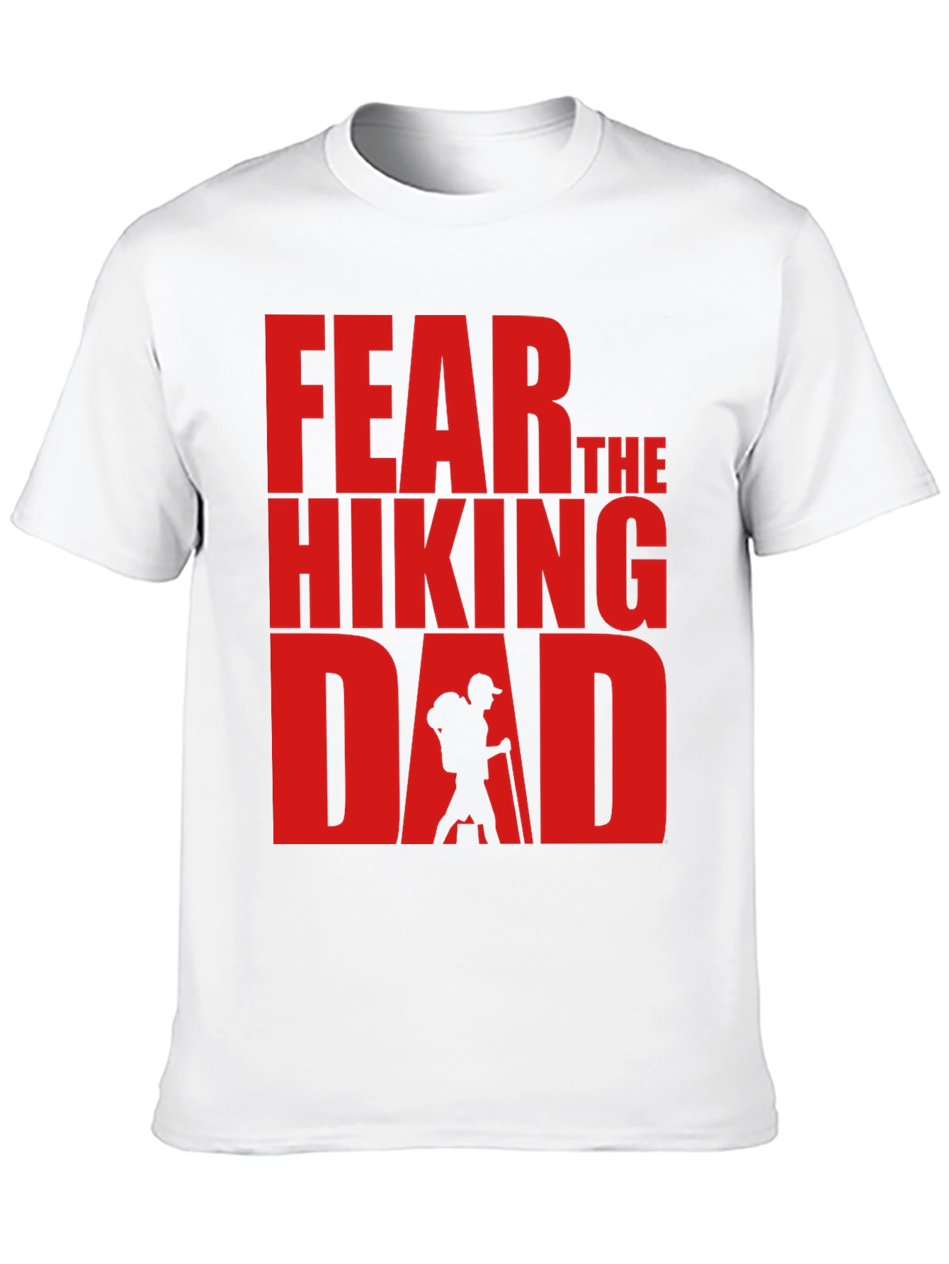 Black Fear The Hiking Dad - Funny T-Shirt view 10