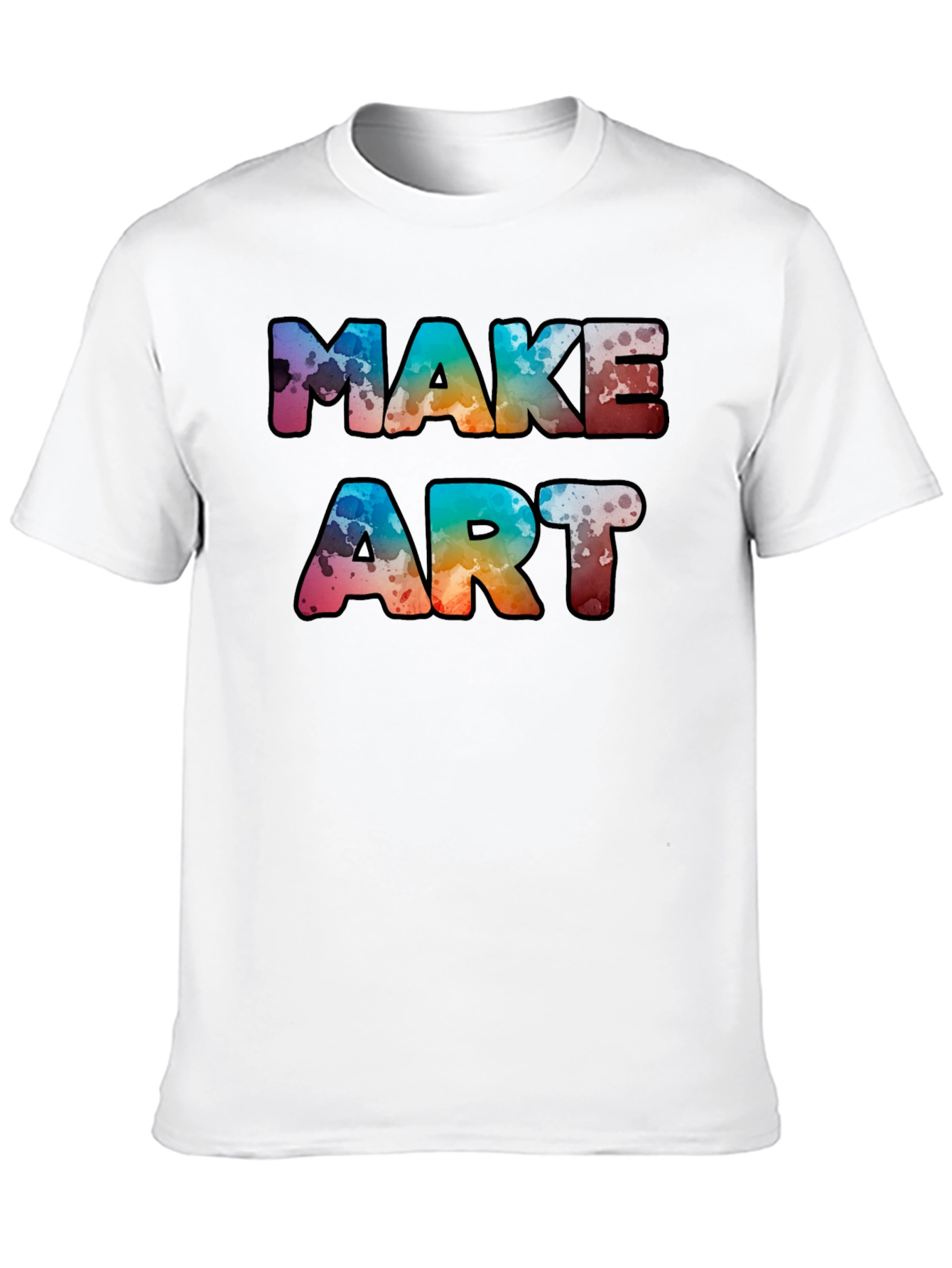 Black Make Art Graphic Tee - Unisex view 10