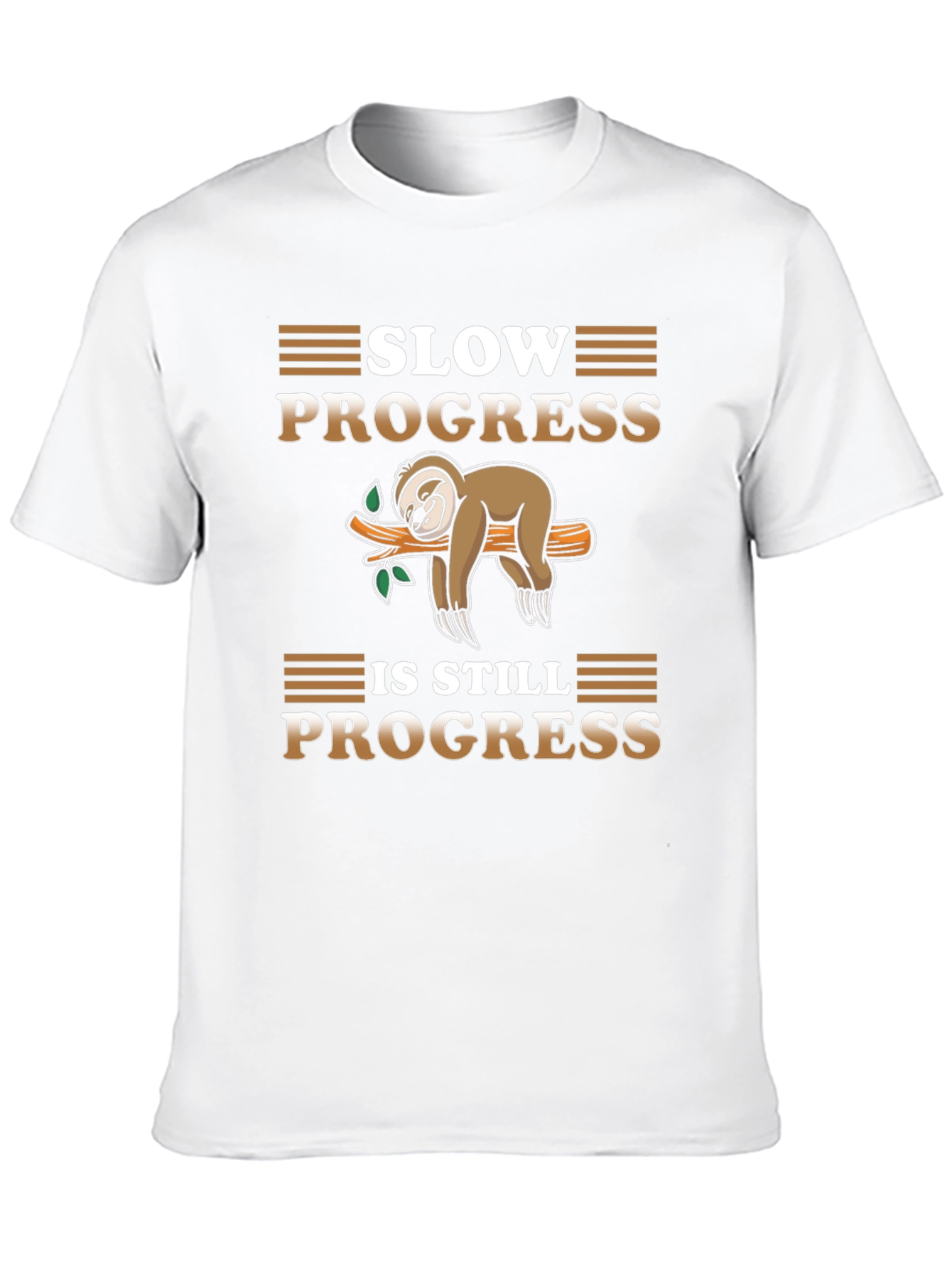 Black Slow Progress Sloth T-Shirt view 10