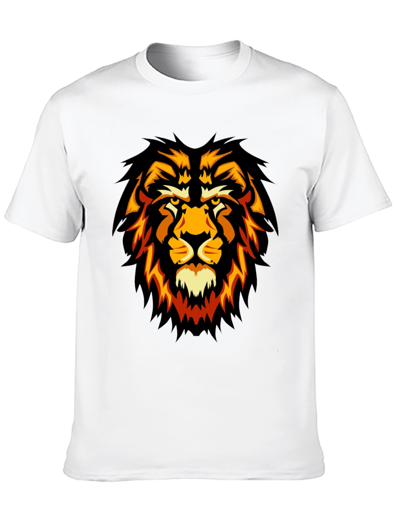 Black Lion Graphic Black T-Shirt - Fierce Style view 10