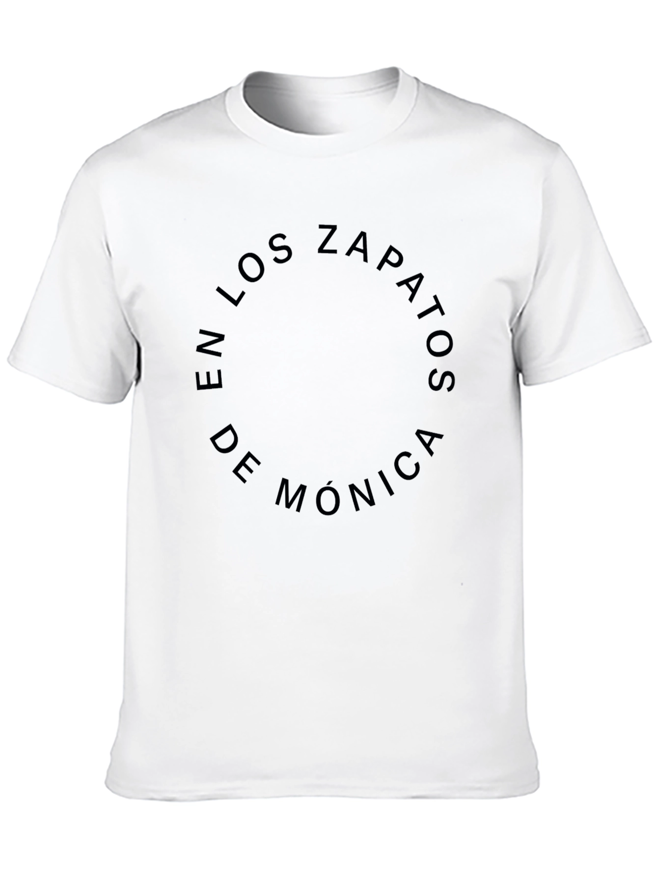 Black En Los Zapatos De Monica Black Graphic T-Shirt view 10