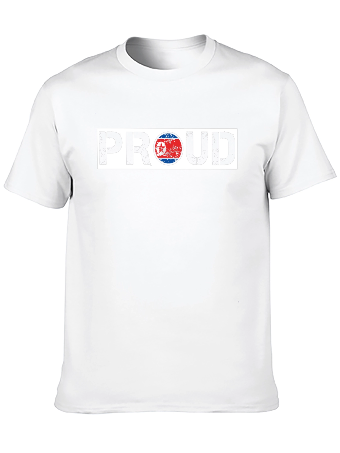 Black Proud North Korea Flag Graphic T-Shirt view 10