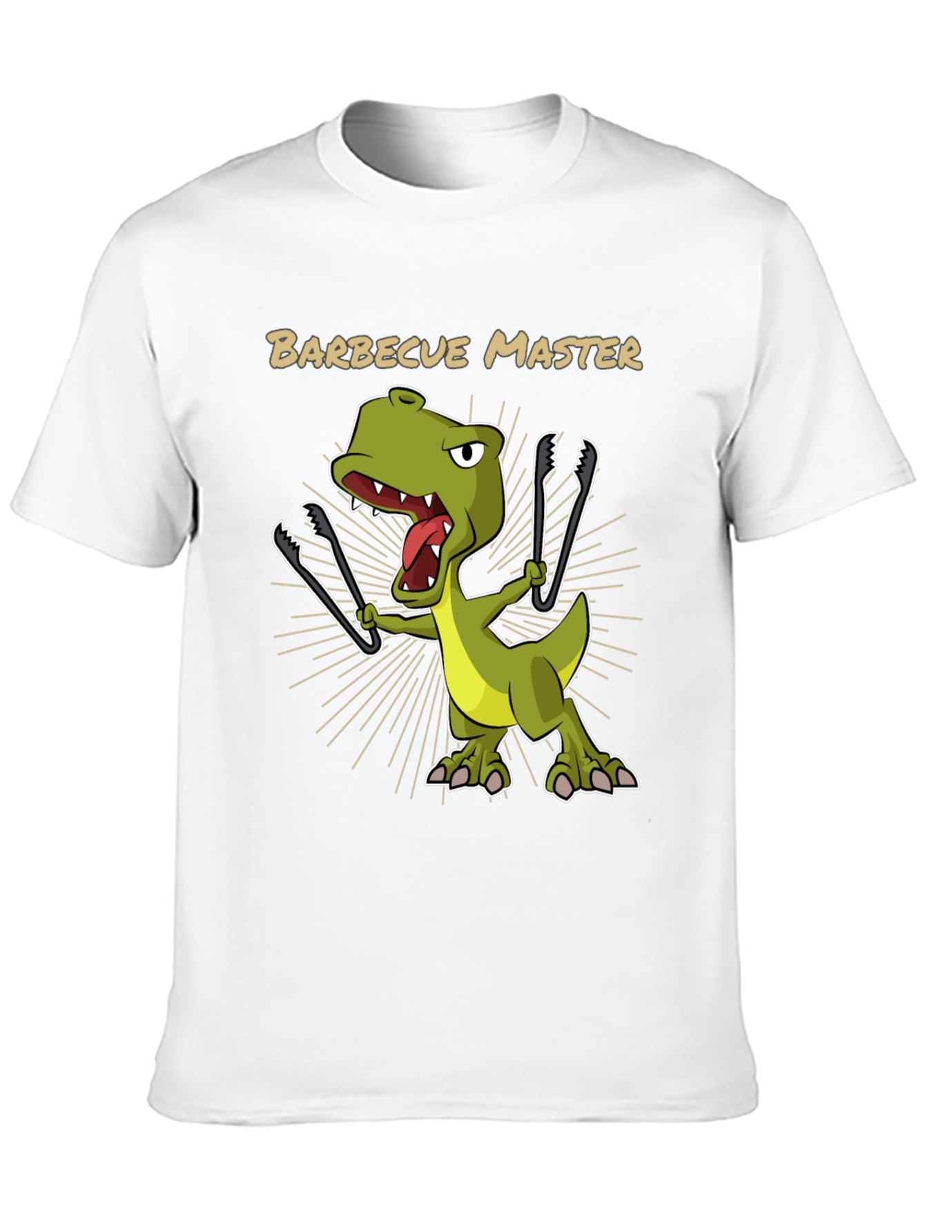 Black BBQ Master T-Rex Graphic Tee view 10