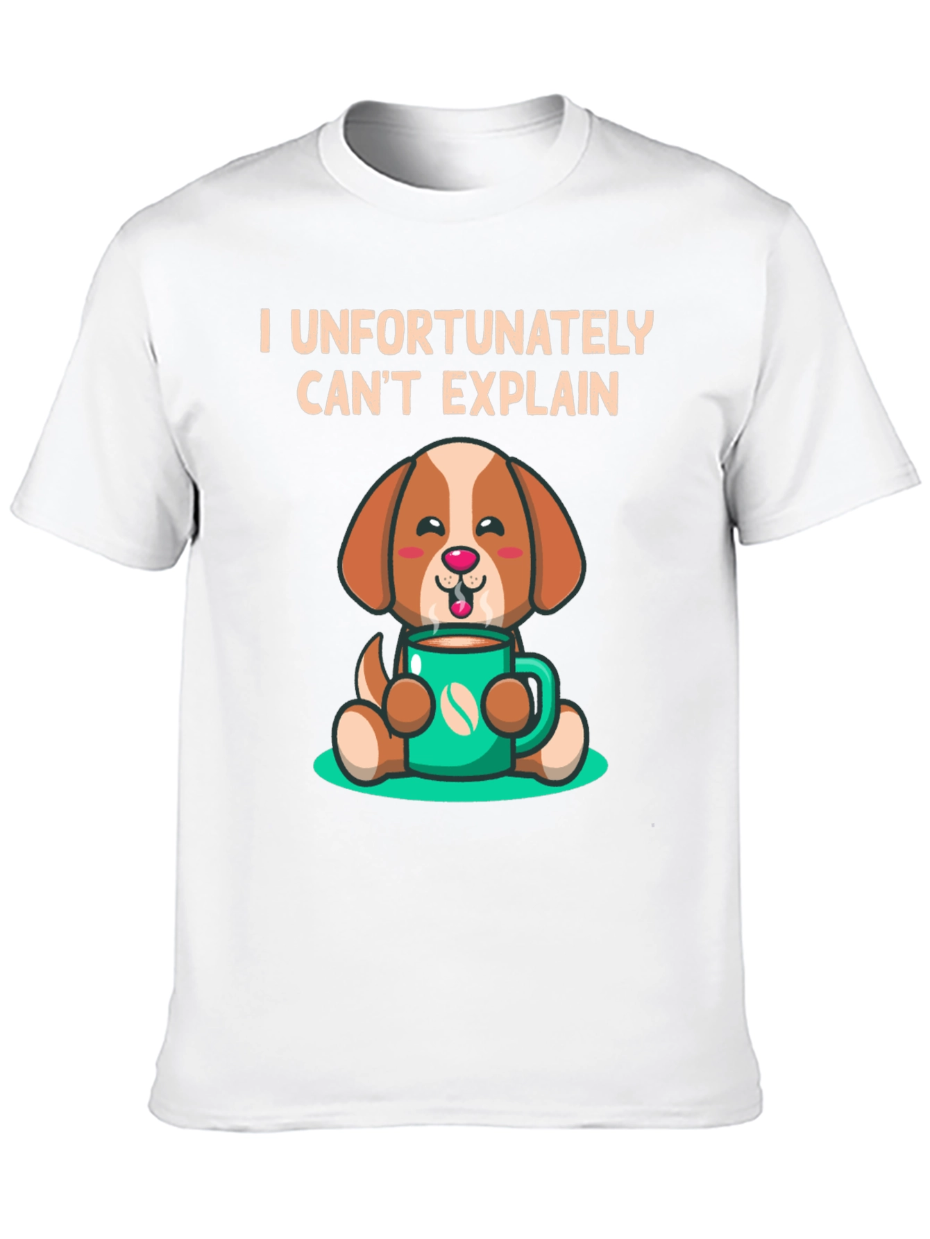 Black Funny Dog & Coffee T-Shirt - I Can't Explain view 10