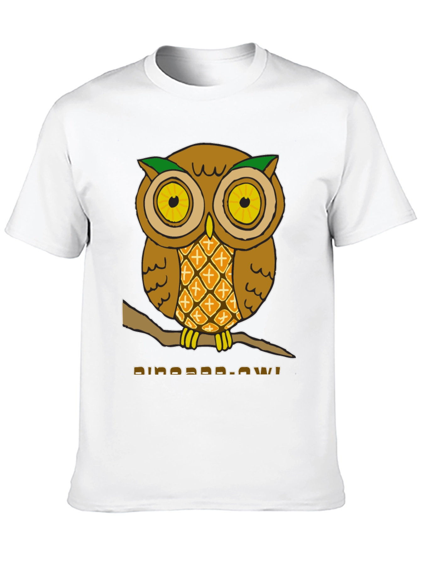 Black Pineapple Owl Graphic T-Shirt - Unique Design! view 10